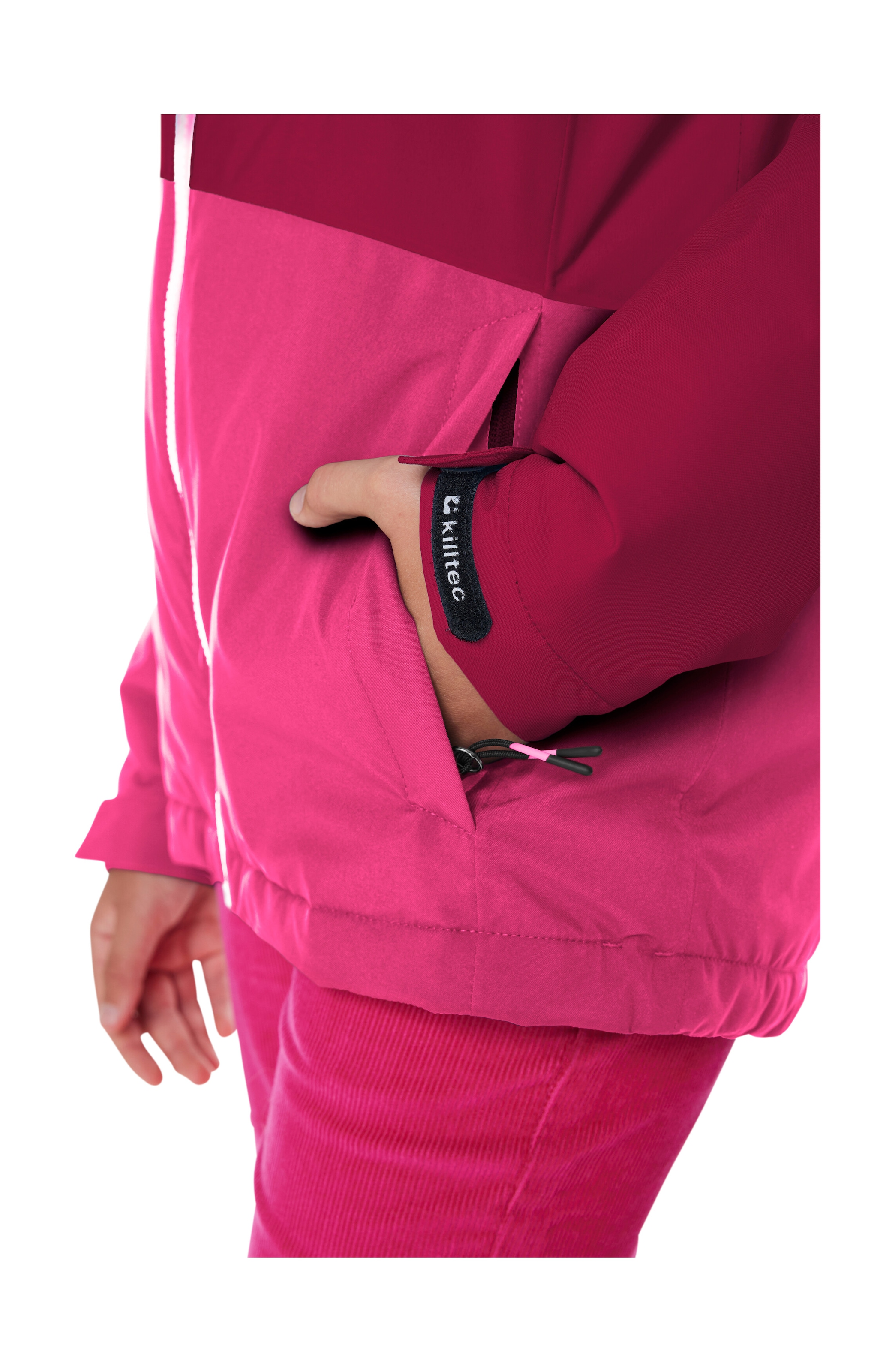 Killtec Veste de ski »KSW 331 GRLS SKI JCKT« Atmungsaktive, wasserdichte Jacke mit Fleece-Innenseite, Skipasstasche