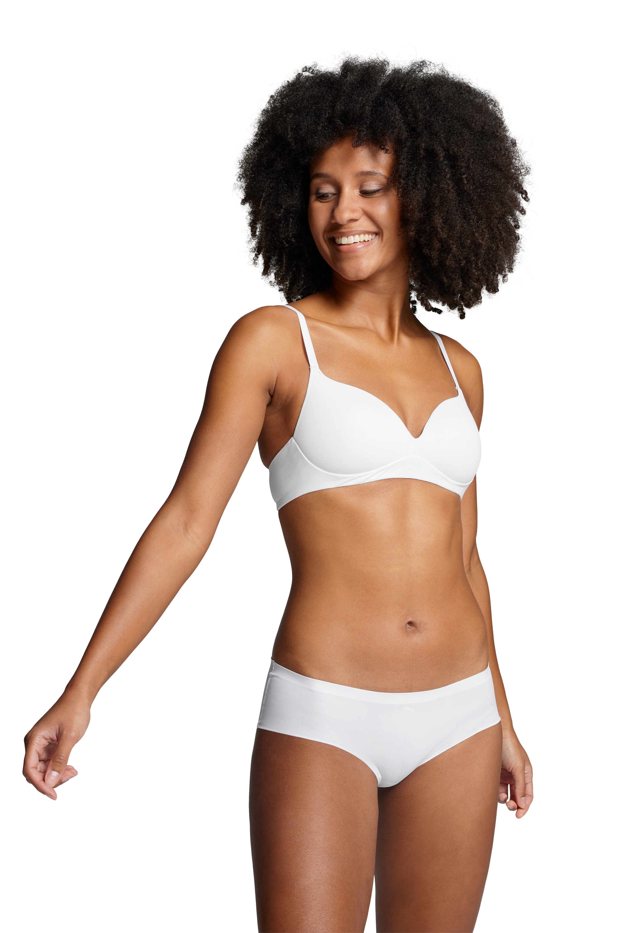 PUMA Hipster »PUMA WOMEN SEAMLESS HIPSTER«, (2er Pack), nahtlose Kanten, mittig platziertes Cat-Logo