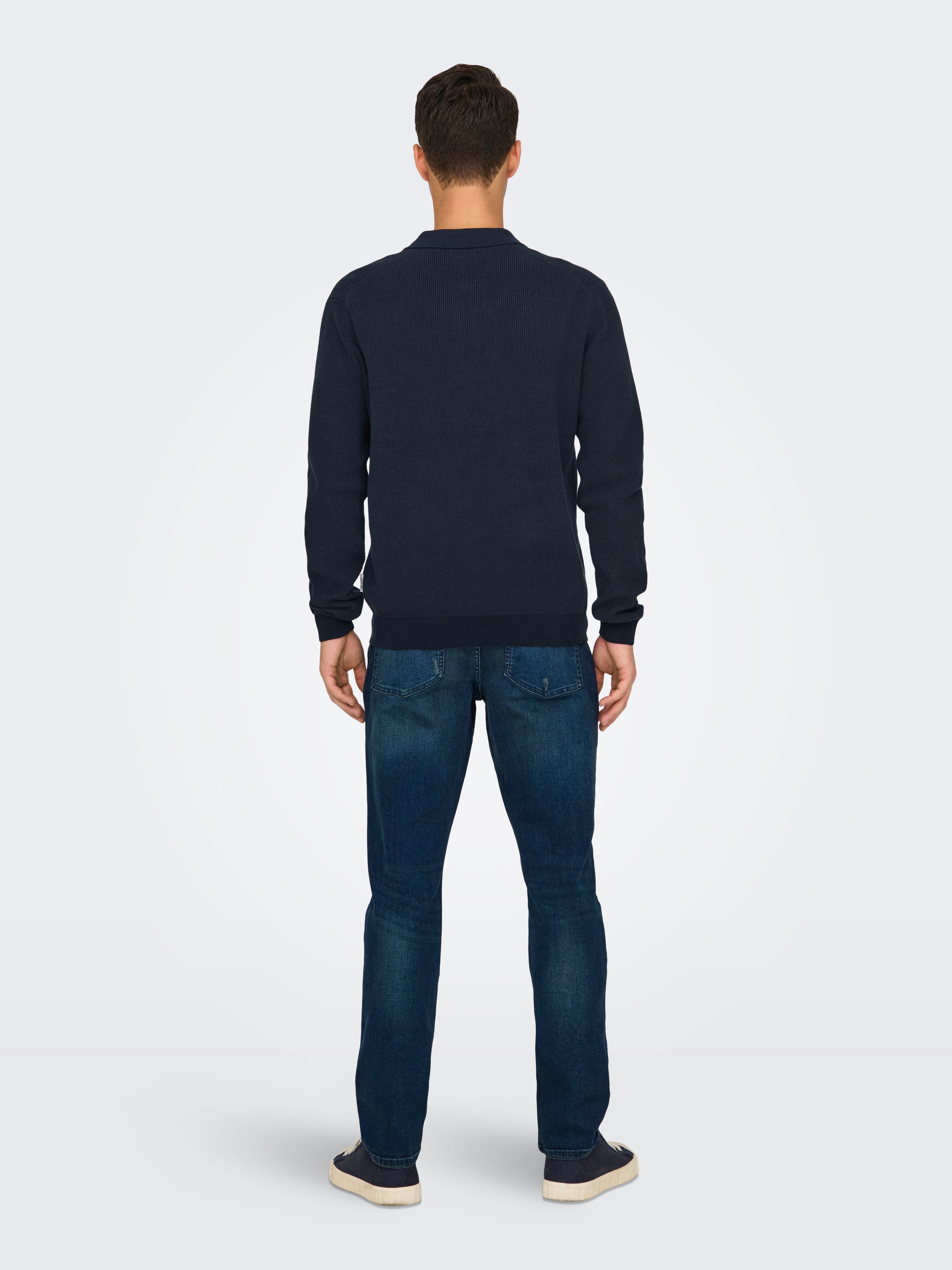 ONLY & SONS Polokragenpullover »ONSMATTEO LS ZIP POLO«