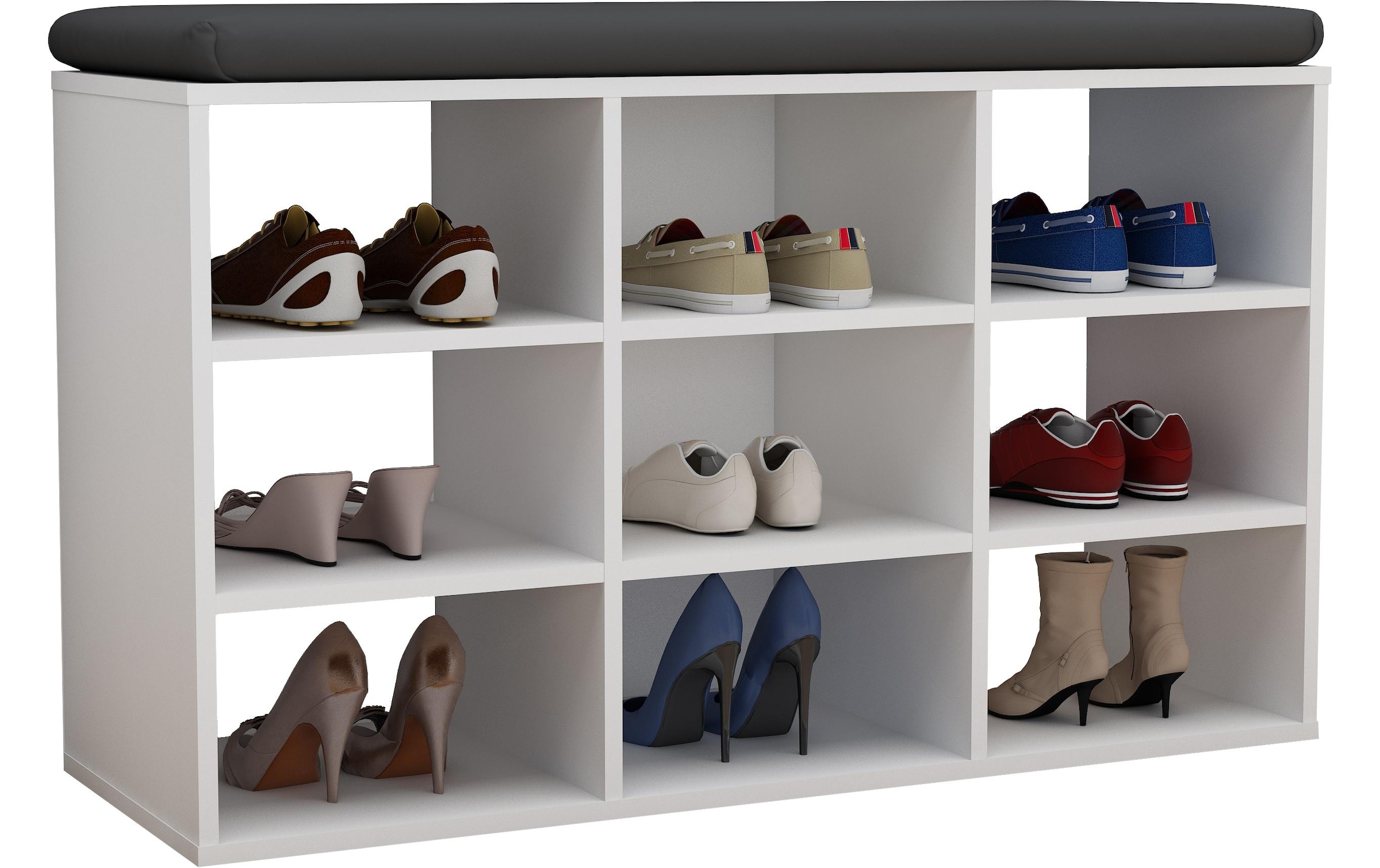 VCM Schuhregal »Hinsol XS 80 x 50 cm, Weiss«