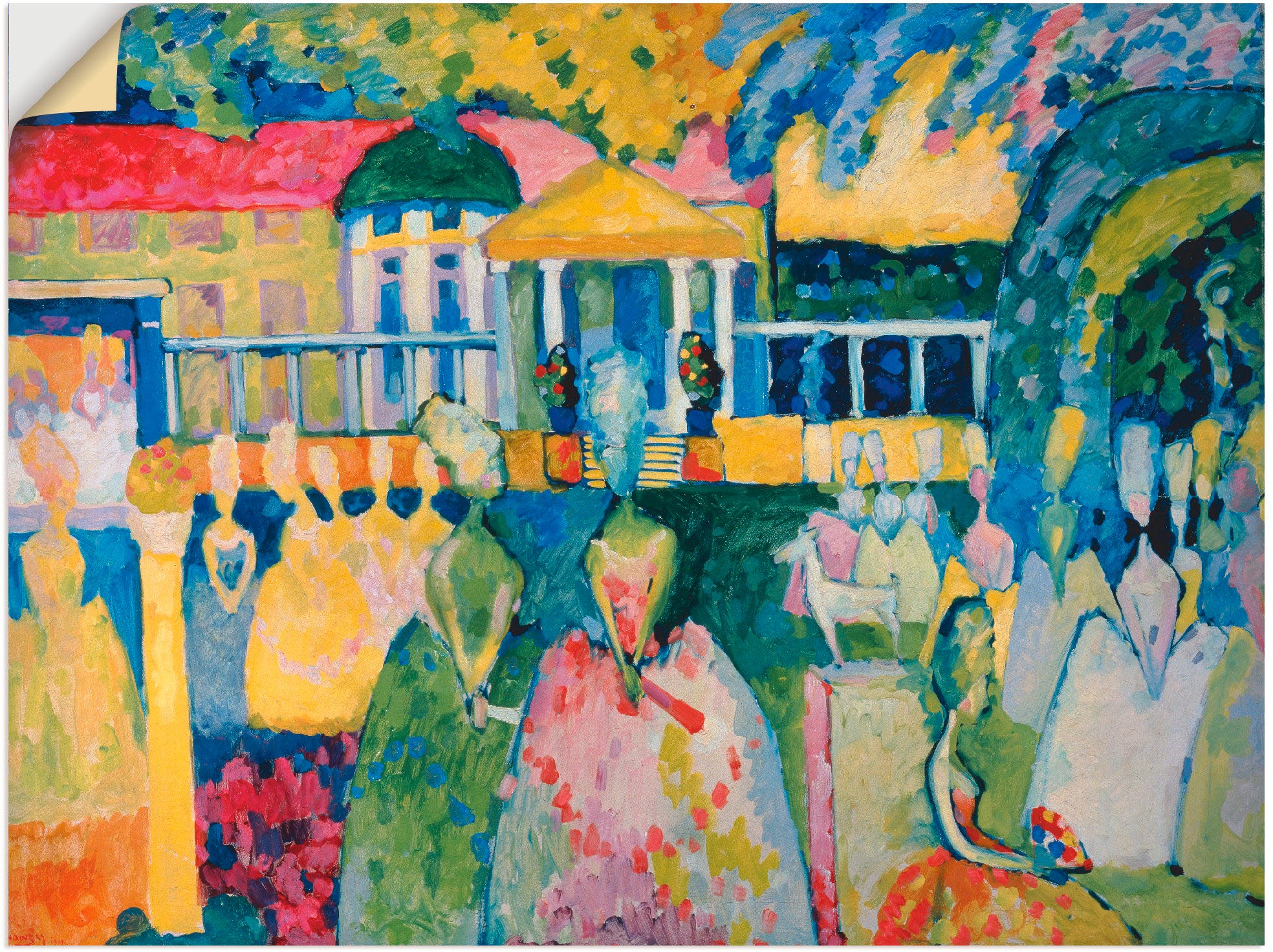 Image of Artland Wandbild »Damen in Reifröcken. 1909«, Gruppen & Familien, (1 St.), in vielen Grössen & Produktarten -Leinwandbild, Poster, Wandaufkleber / Wandtattoo auch für Badezimmer geeignet bei Ackermann Versand Schweiz