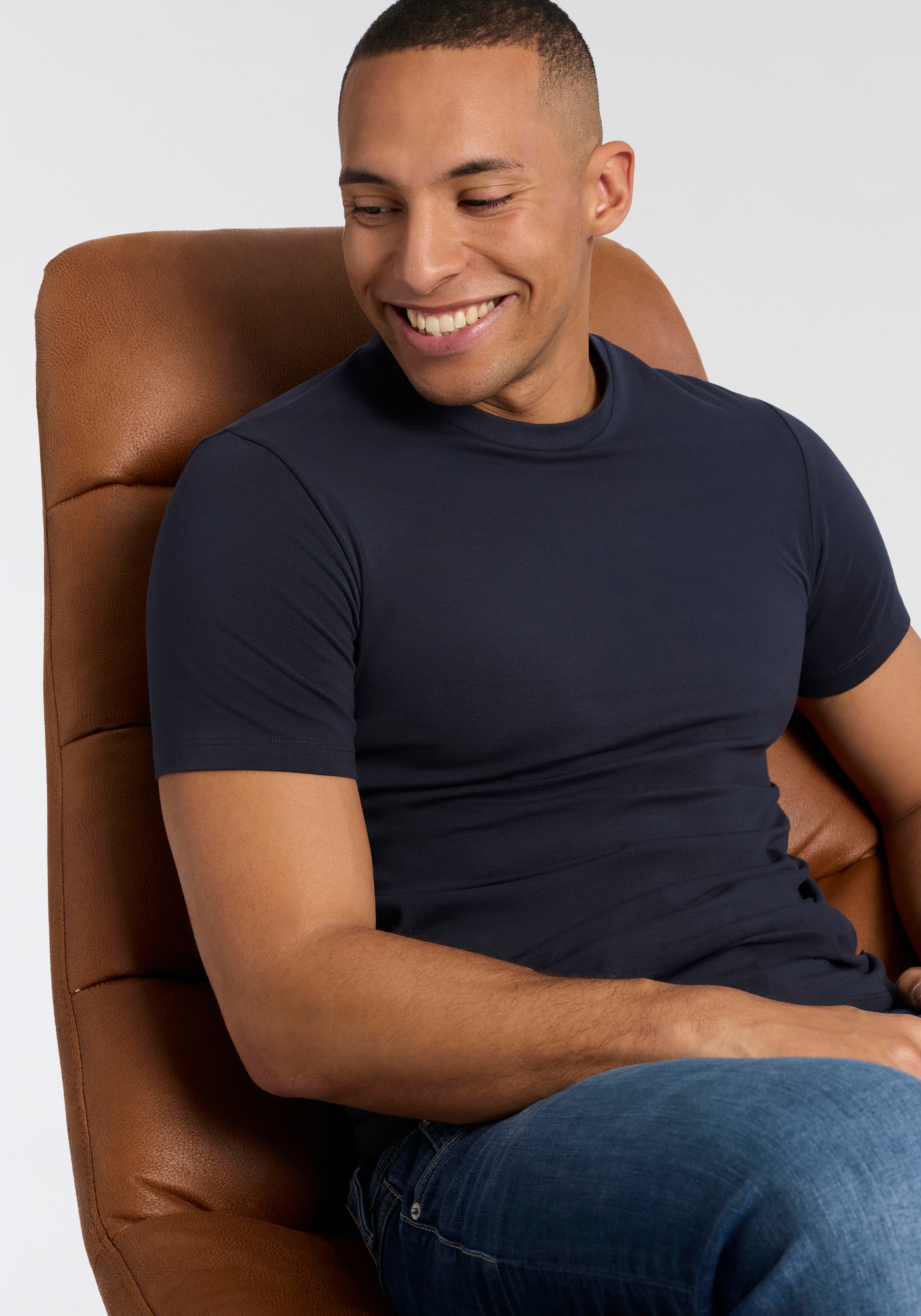 Replay T-shirt mélange coton, col rond
