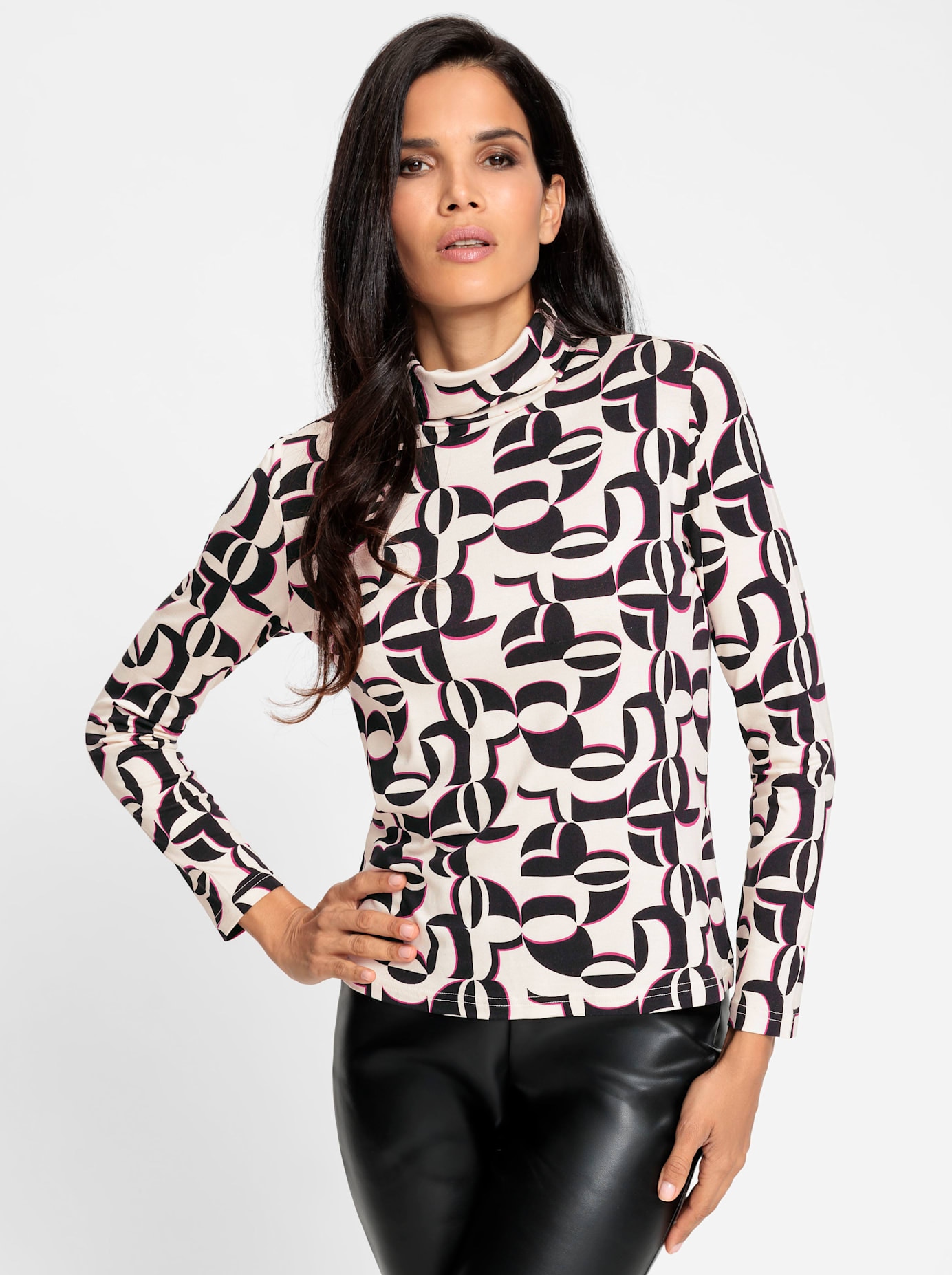 heine Langarmshirt »Rollkragen-Shirt«, (1 tlg.)