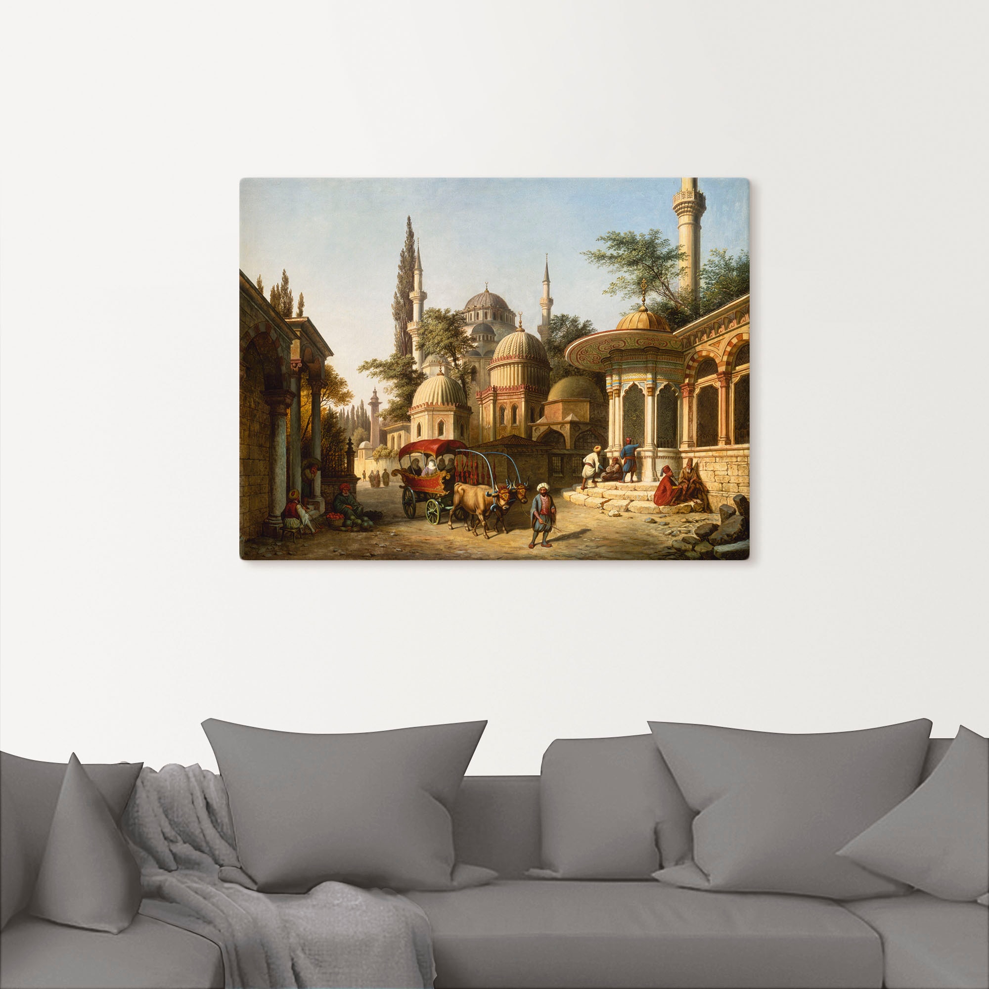 Artland Wandbild »Ansicht einer Moschee in Istanbul«, Gebäude, (1 St.), als Alubild, Outdoorbild, Leinwandbild, Poster in verschied. Grössen