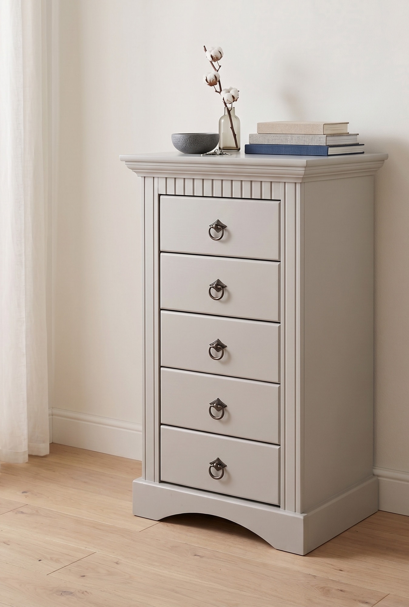 GOODproduct Kommode »Rustic« Breite 48cm, aus massiver Kiefer, 5 Schubladen, FSC®-zertifiziert