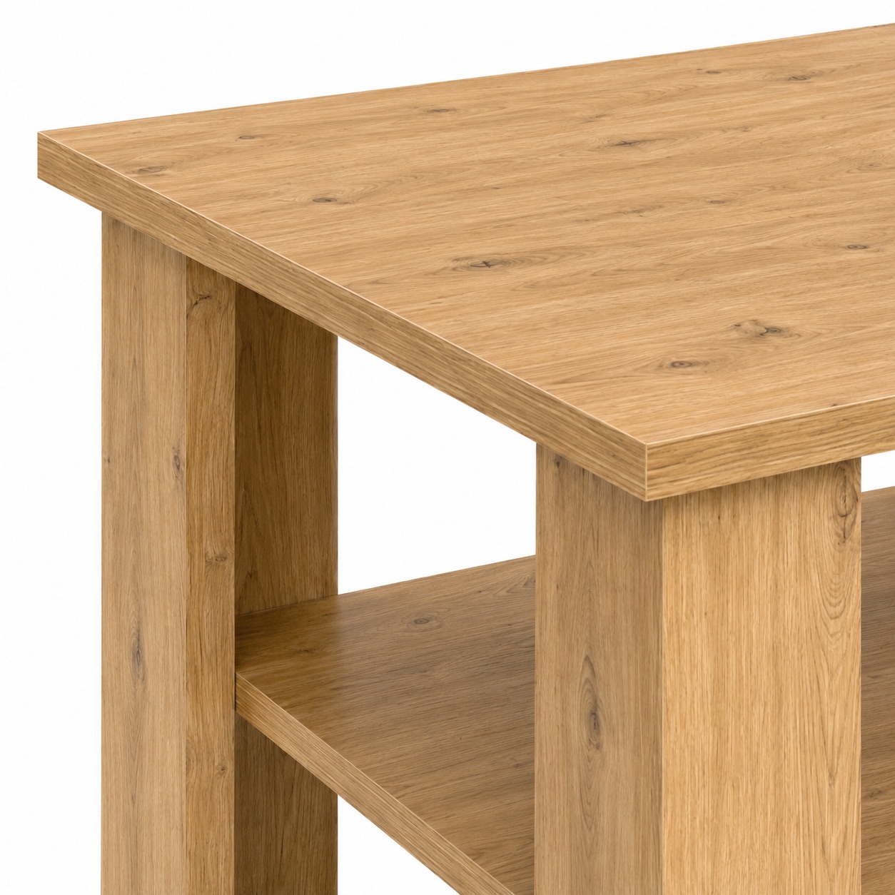 GOODproduct Couchtisch »CT 2 Wohnzimmertisch, Sofatisch, Beistelltisch, Kaffeetisch« Mit Ablage, quadratisch/rechteckig, weiss Hochglanz oder Artisan-Dekor