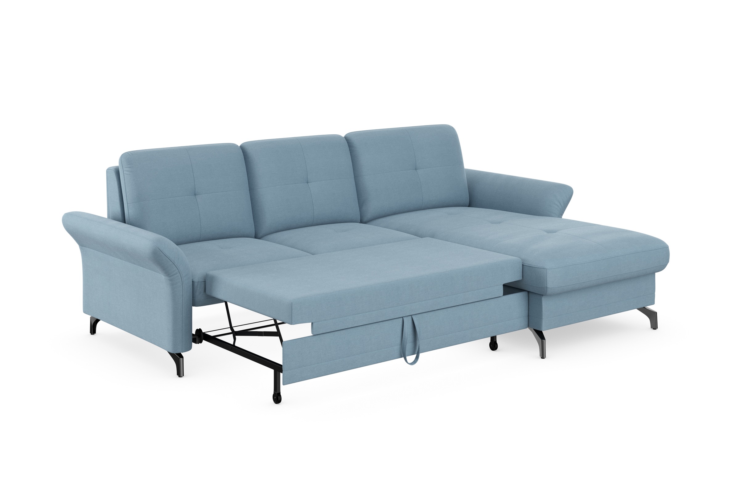 Places of Style Ecksofa »Calando L-Form«, wahlweise mit Bettfunktion, Bettkasten und Armteilfunktion