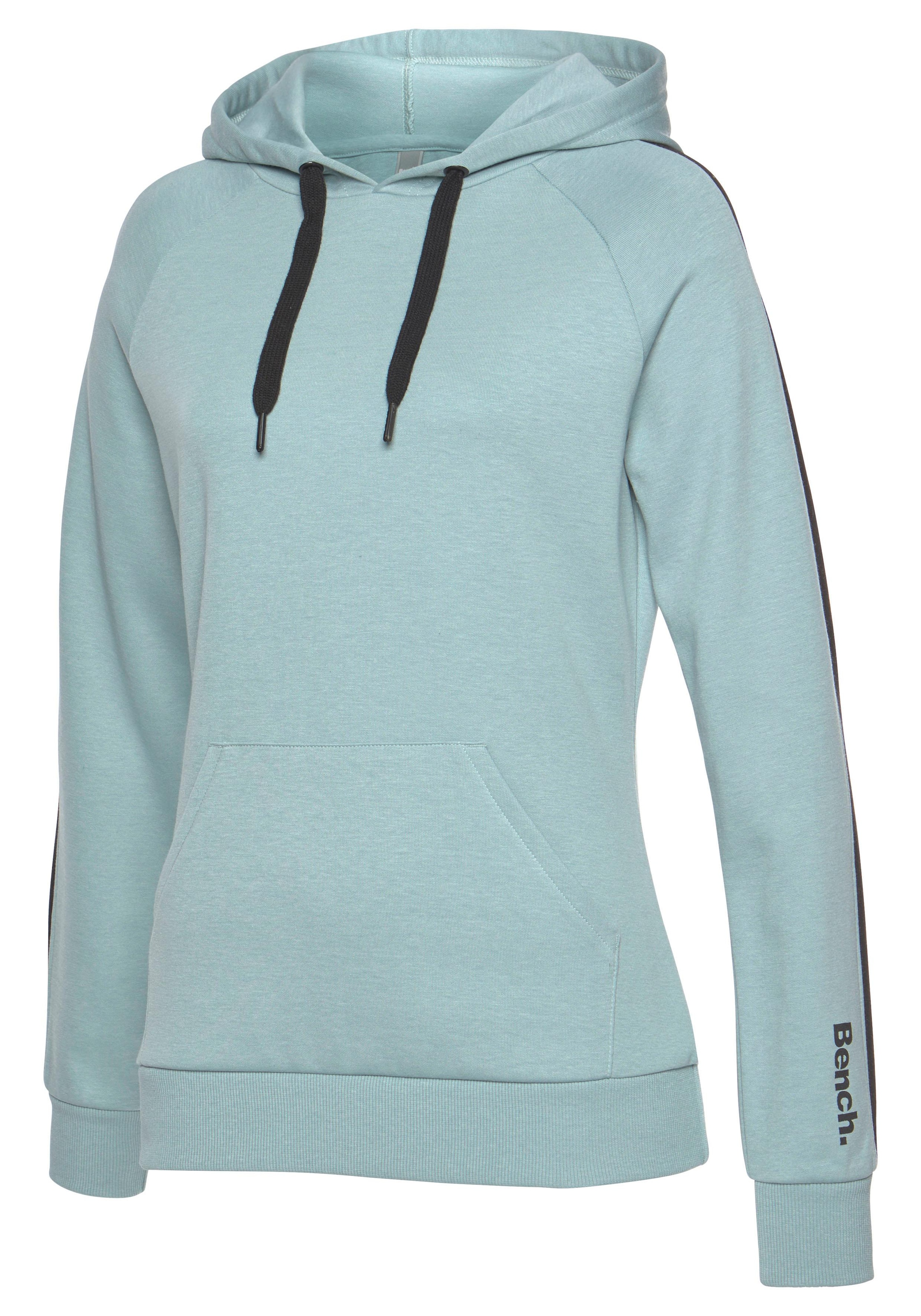 Bench. Loungewear Kapuzensweatshirt, mit Seitenstreifen und Kängurutasche, Loungeanzug, Hoodie