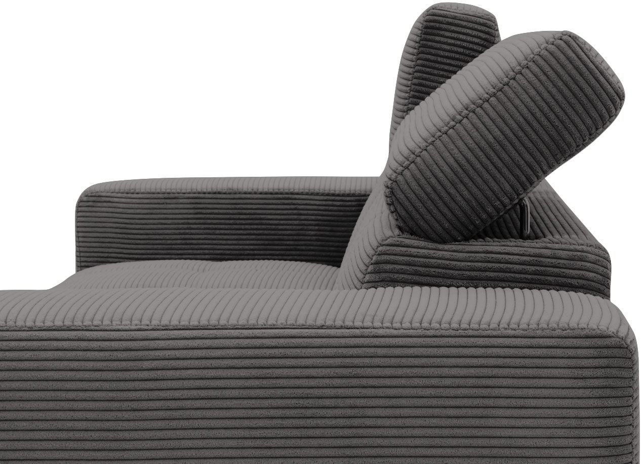 DOMO collection 2-Sitzer »Trento, mit Kufenfuss oder Einzelfuss«, wahlweise mit Kopfteilverstellung und in zwei Grössen erhältlich