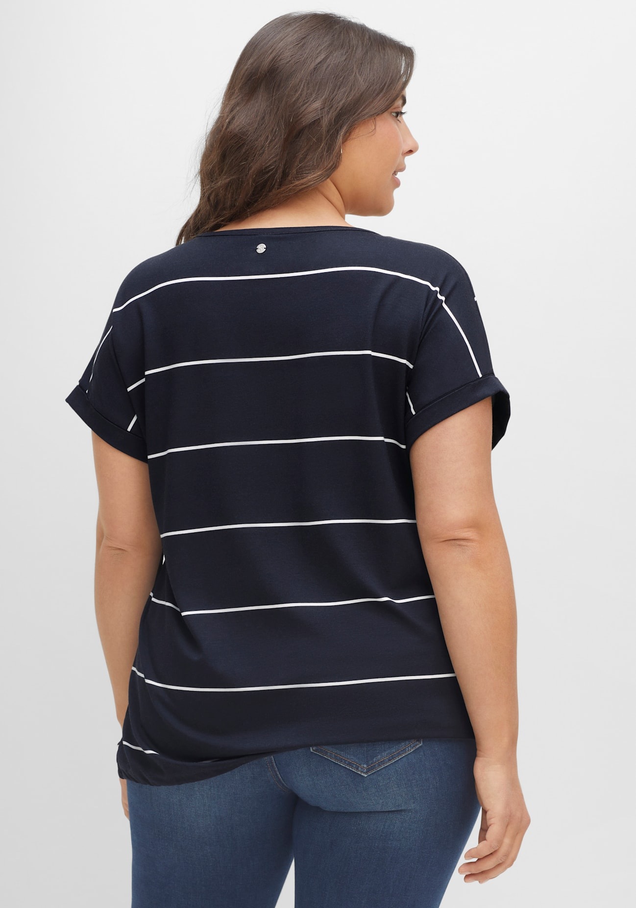 Sheego Kurzarmshirt »T-Shirt«, (1 tlg.)