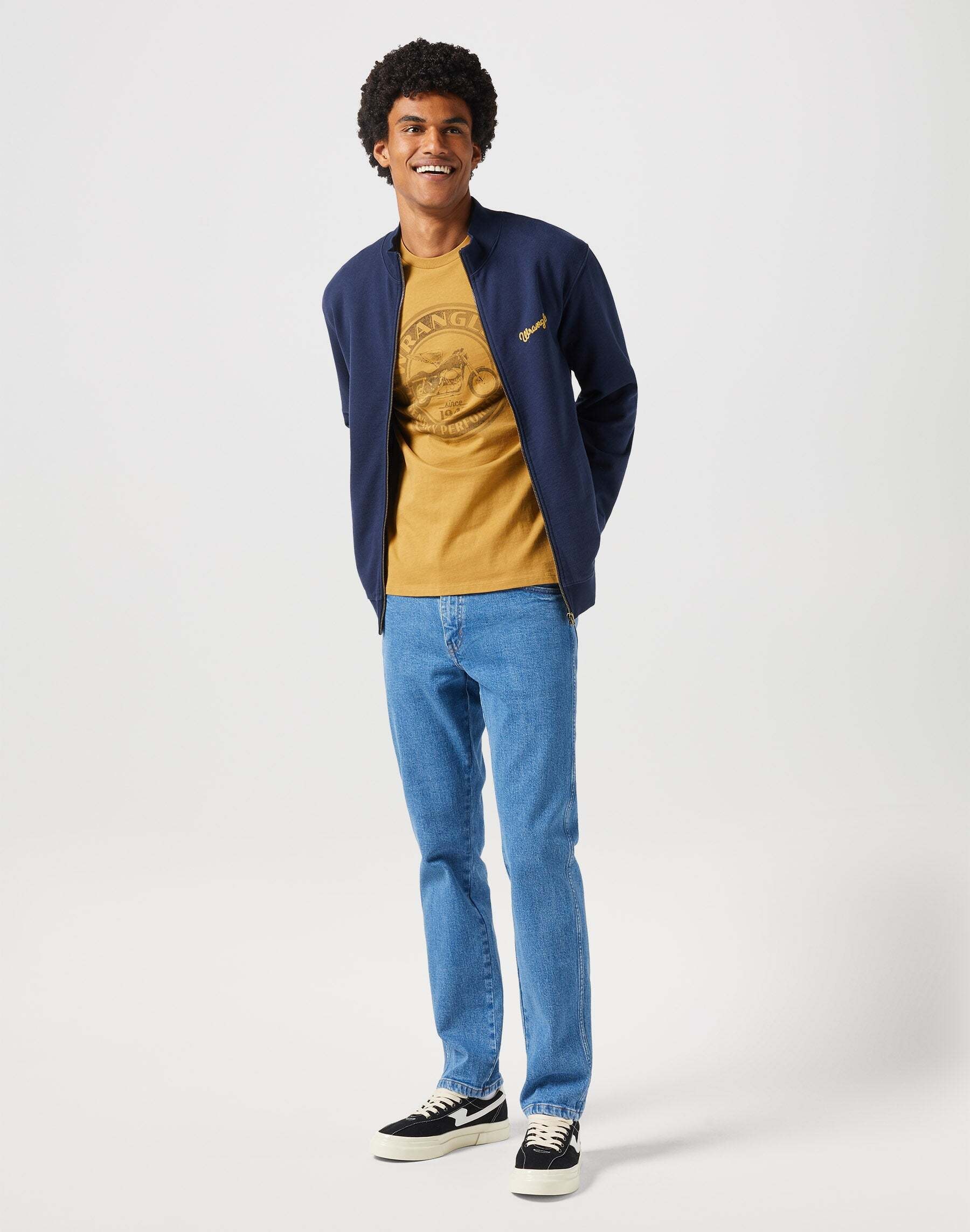 Wrangler Sweatjacke »WRANGLER Sweatshirts Funnel Neck Zip«