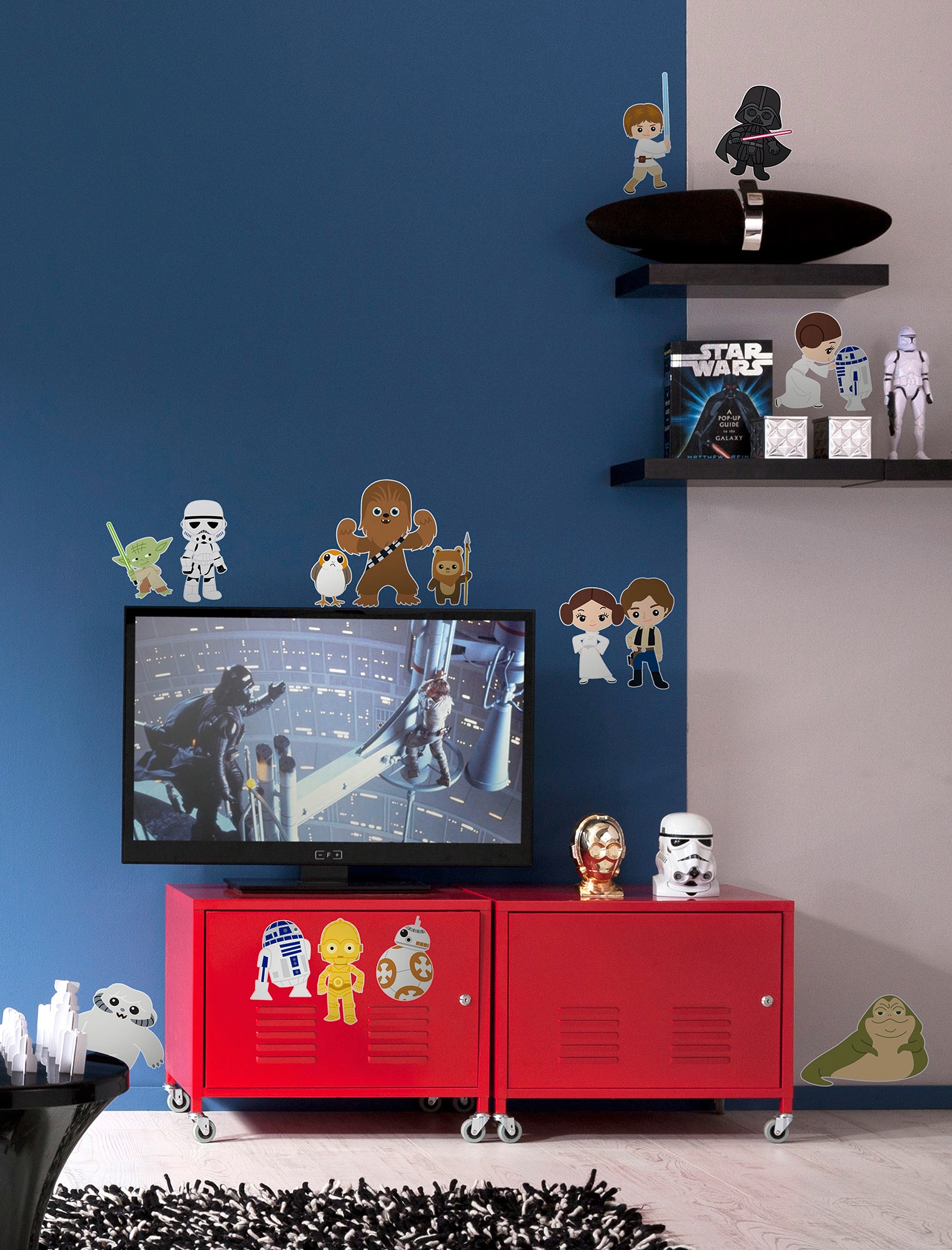 Komar Wandtattoo »Star Wars Little Heroes«, (15 St.), 50x70 cm (Breite x Höhe), selbstklebendes Wandtattoo