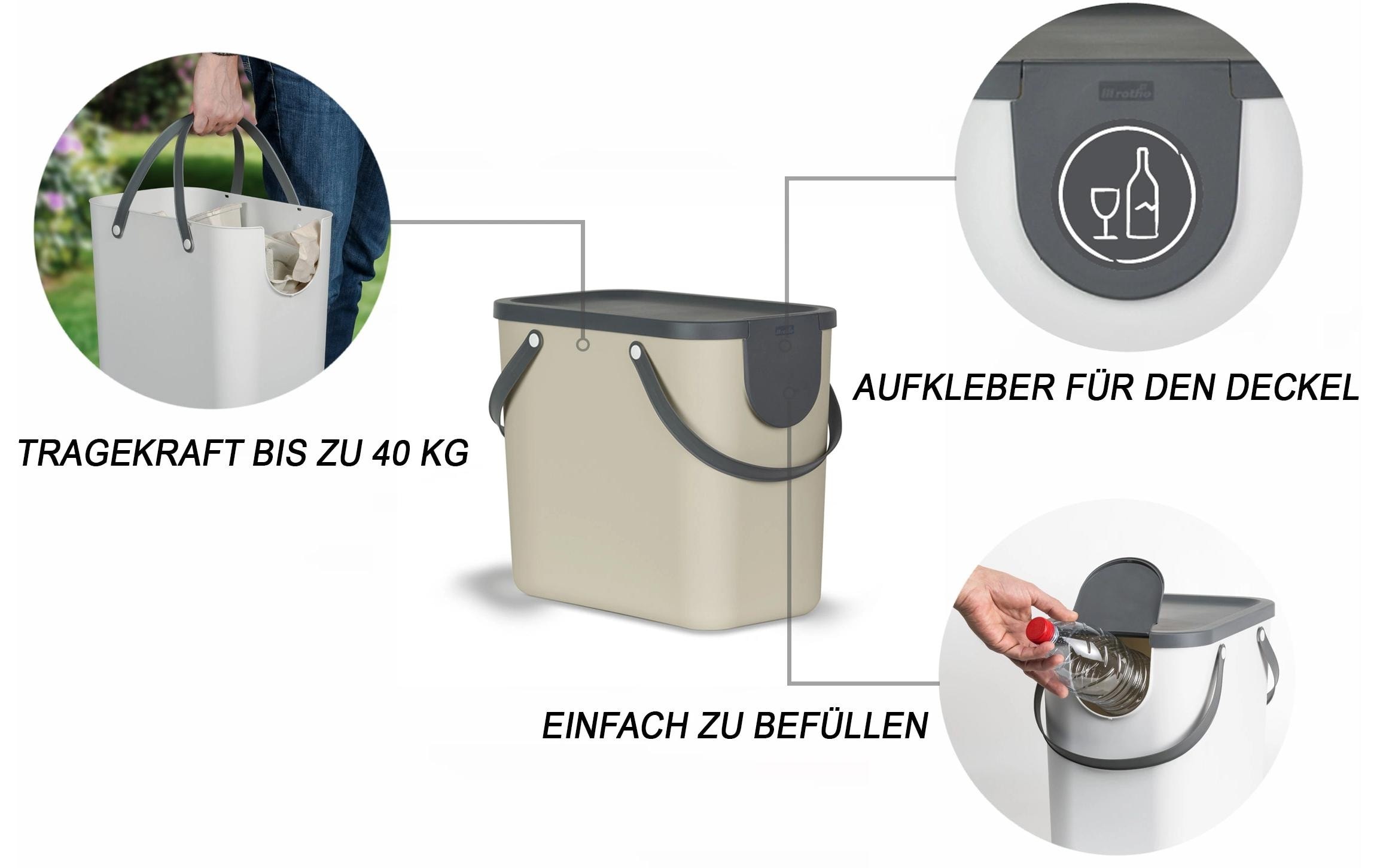 ROTHO Mülleimer »ALBULA 4 tlg.«