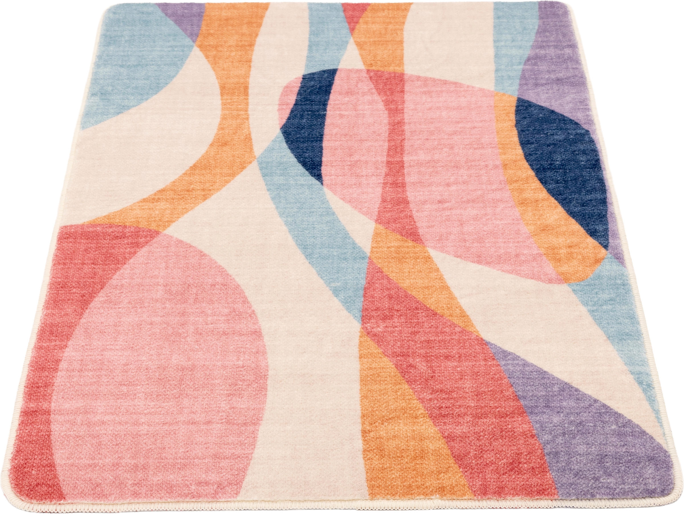 Gino Falcone Tapis de bain »Aquata GF-170, Badvorleger, Badezimmer Teppich« Höhe 7 mm revêtement antidérapant Badteppich, bedruckt, modernes Design, rechteckig