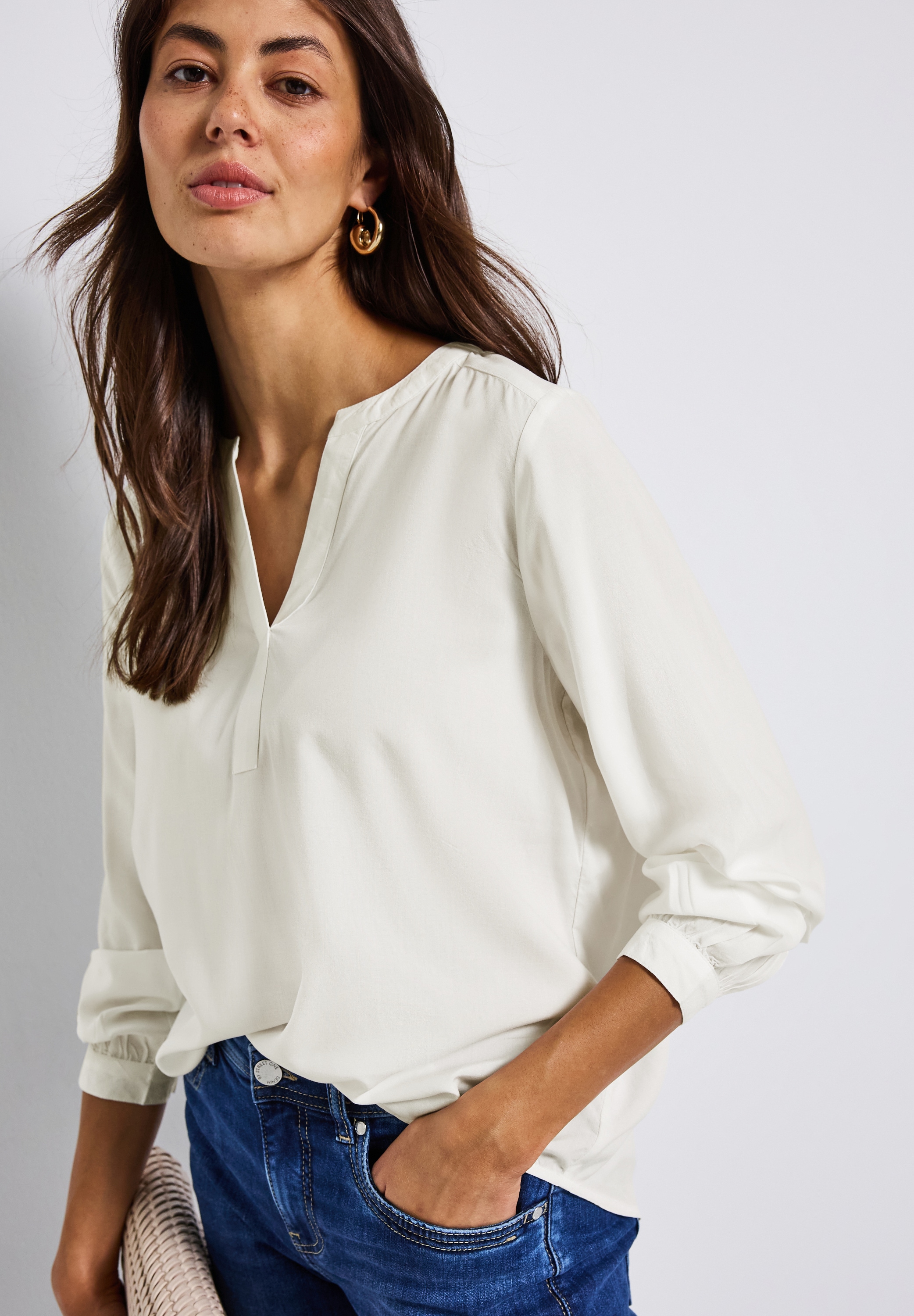STREET ONE Blouse à manches longues style tunique