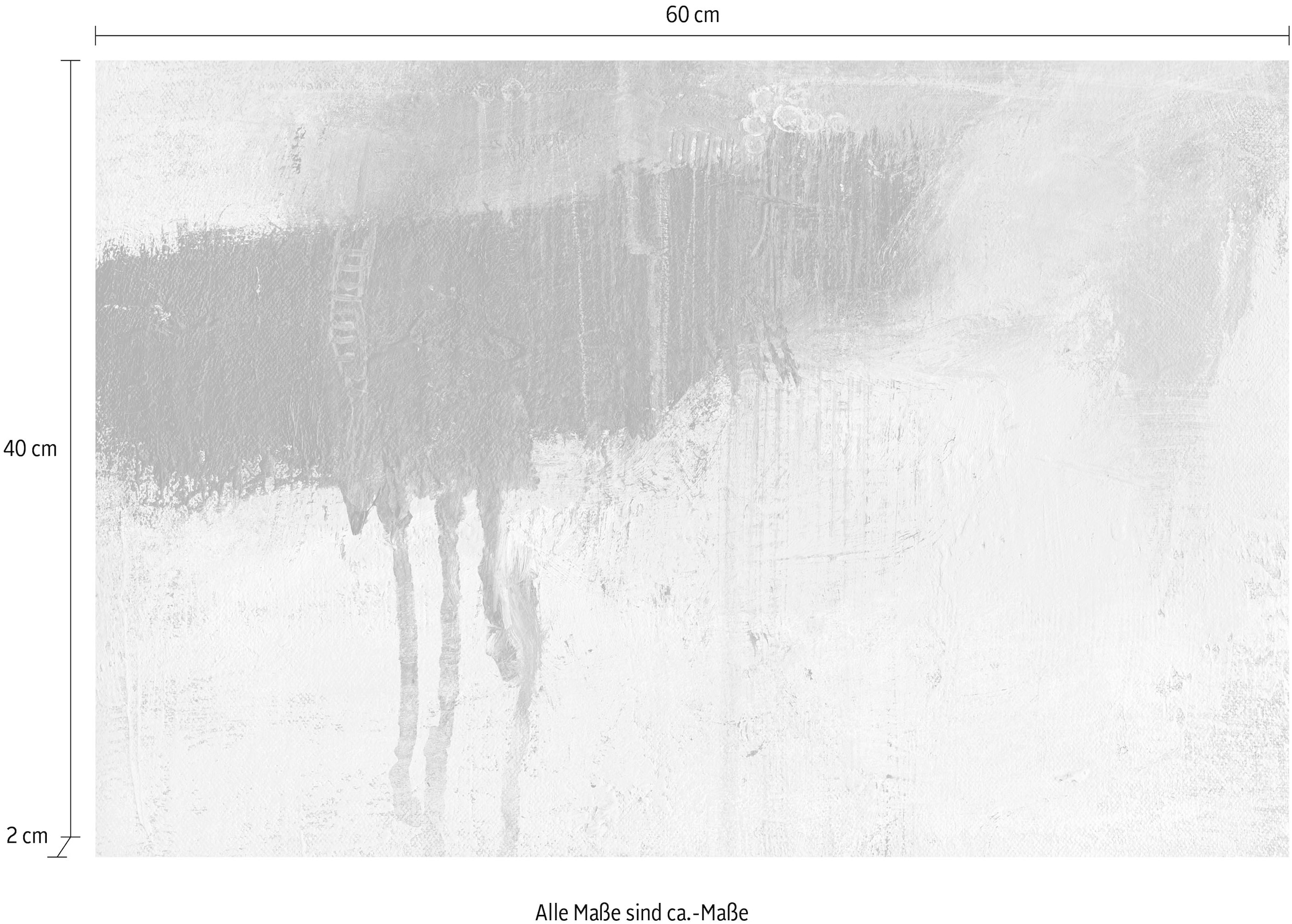 queence Leinwandbild »Kunstwerk« Abstrakte | Kunst | Modern Premium-Leinwandstoff, Handarbeit aus Deutschland