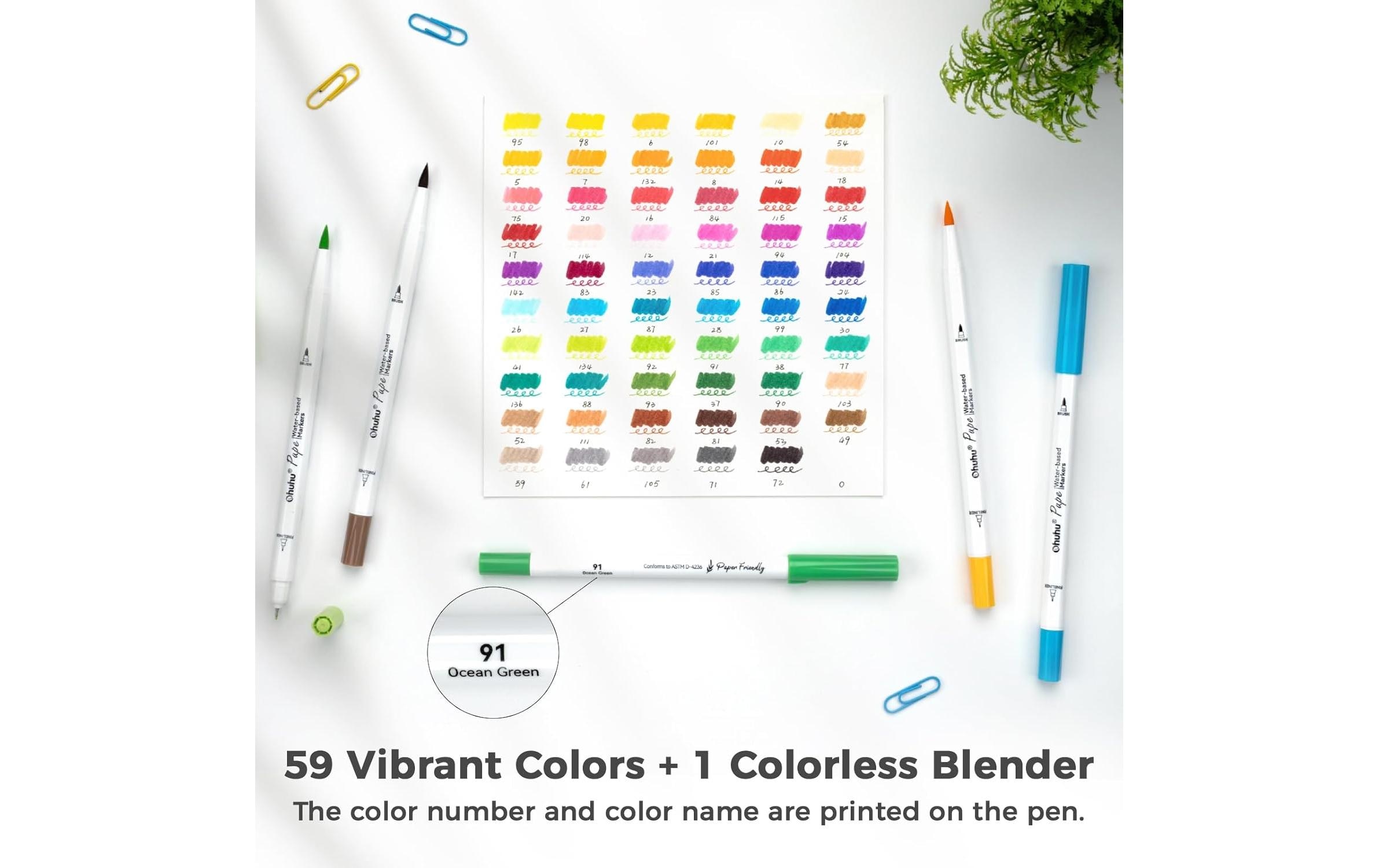   Fine-liner »Ohuhu Pupe auf Wasserbasis 60 Stück«