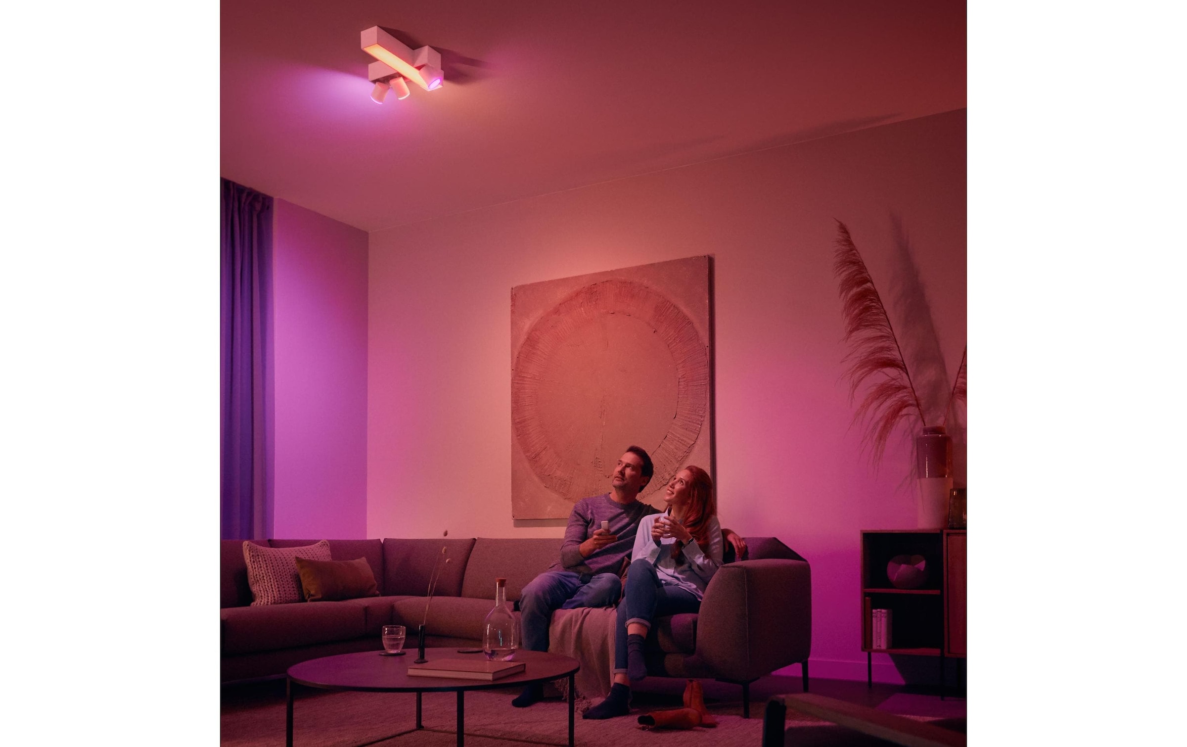 Philips Hue Pendelleuchte »White Col. Amb. Ensis Pendelleuchte und DimmSwitch« LED-Modul RGB | kaltweiss | neutralweiss | warmweiss