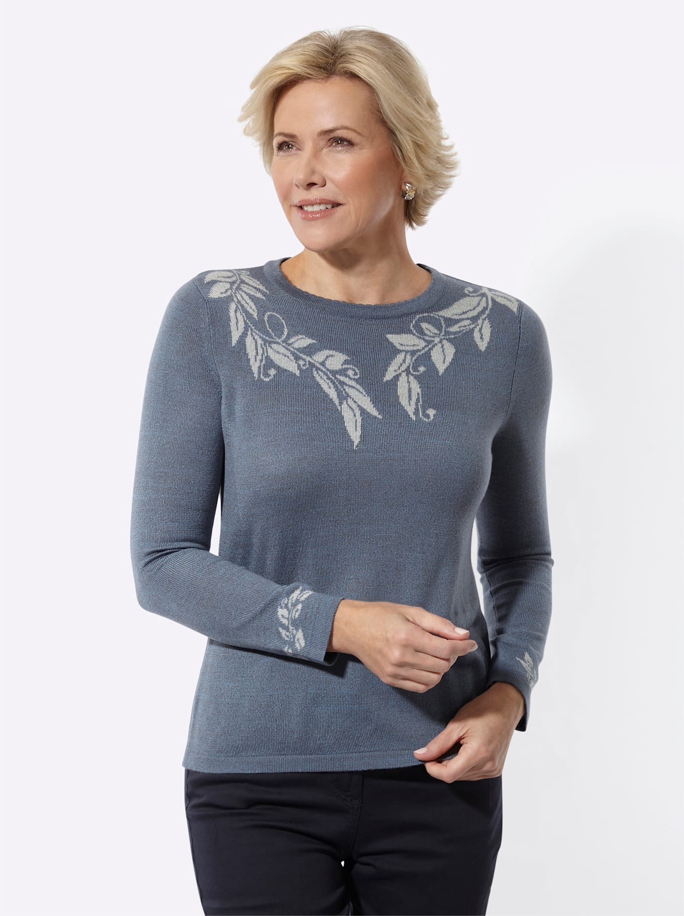 Image of Classic Basics Rundhalspullover "Stehkragen-Pullover"