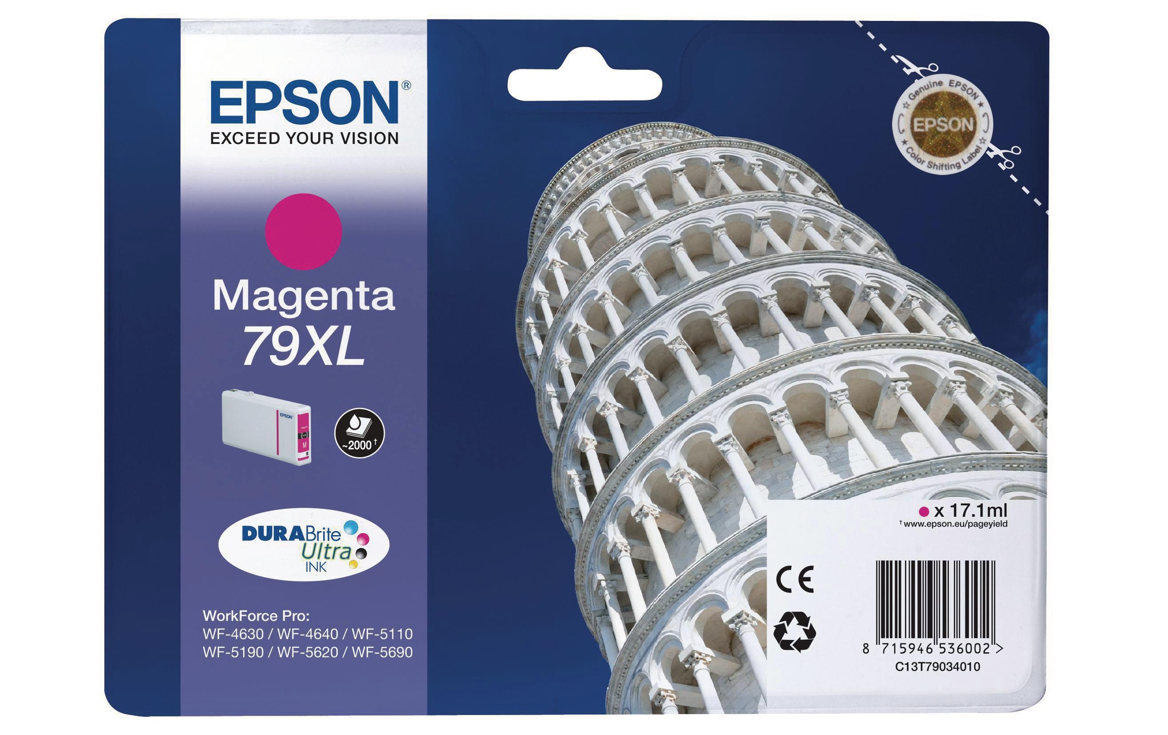 Image of Epson Tintenpatrone "C13T79034010 Magenta"