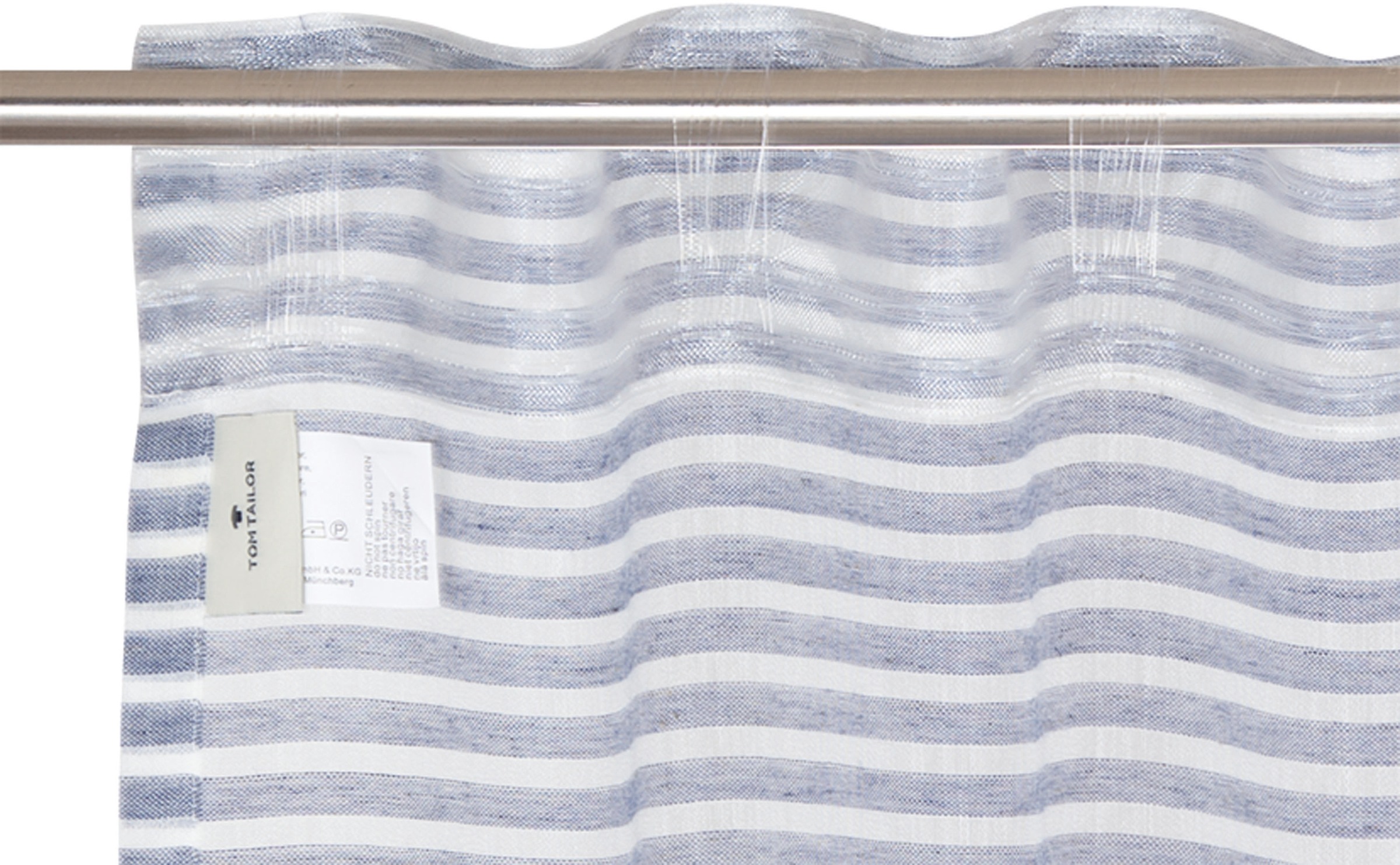 TOM TAILOR HOME Vorhang »Natural Stripe«, (1 St.), transparent