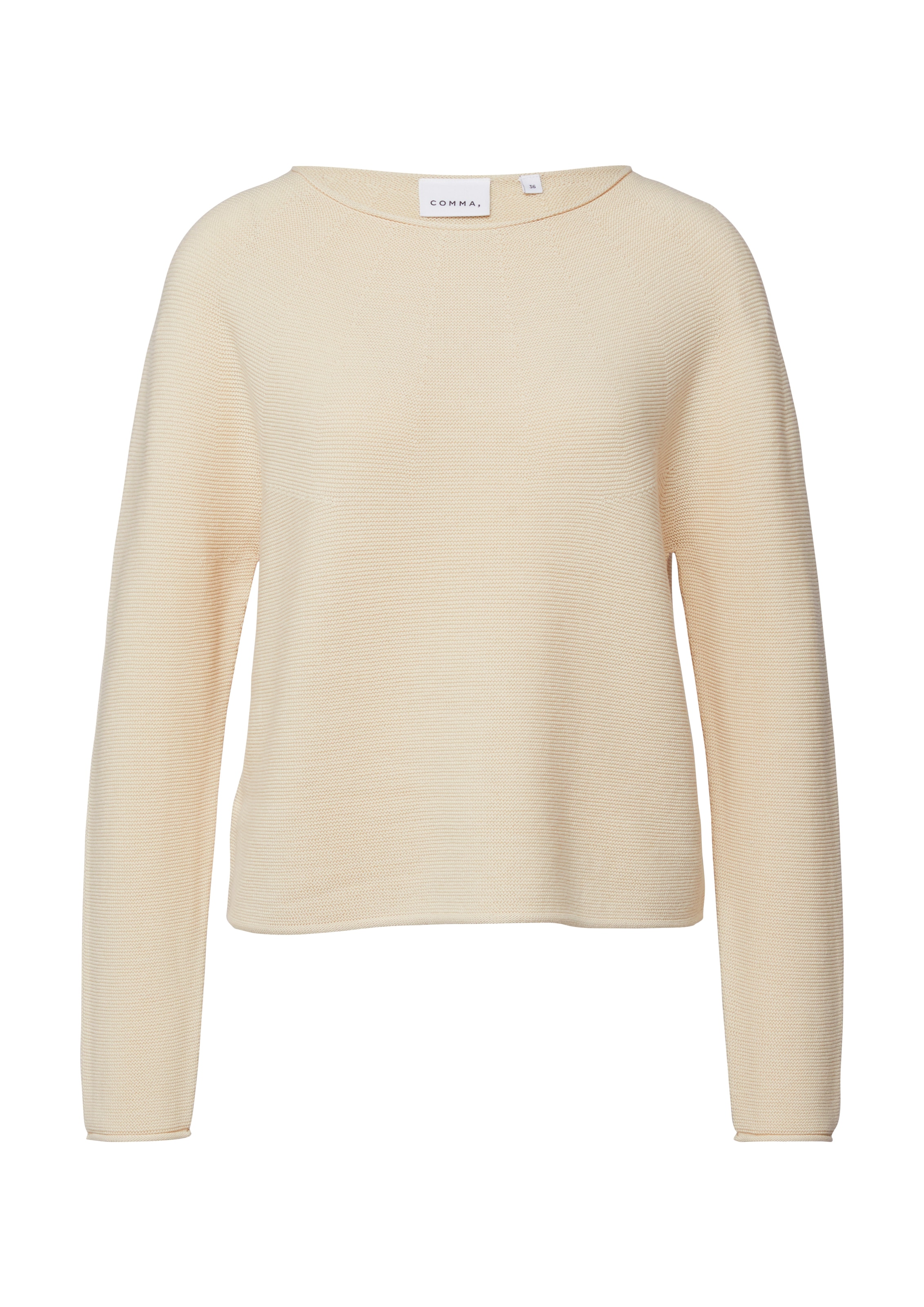 Comma Pull en tricot avec bords roulés