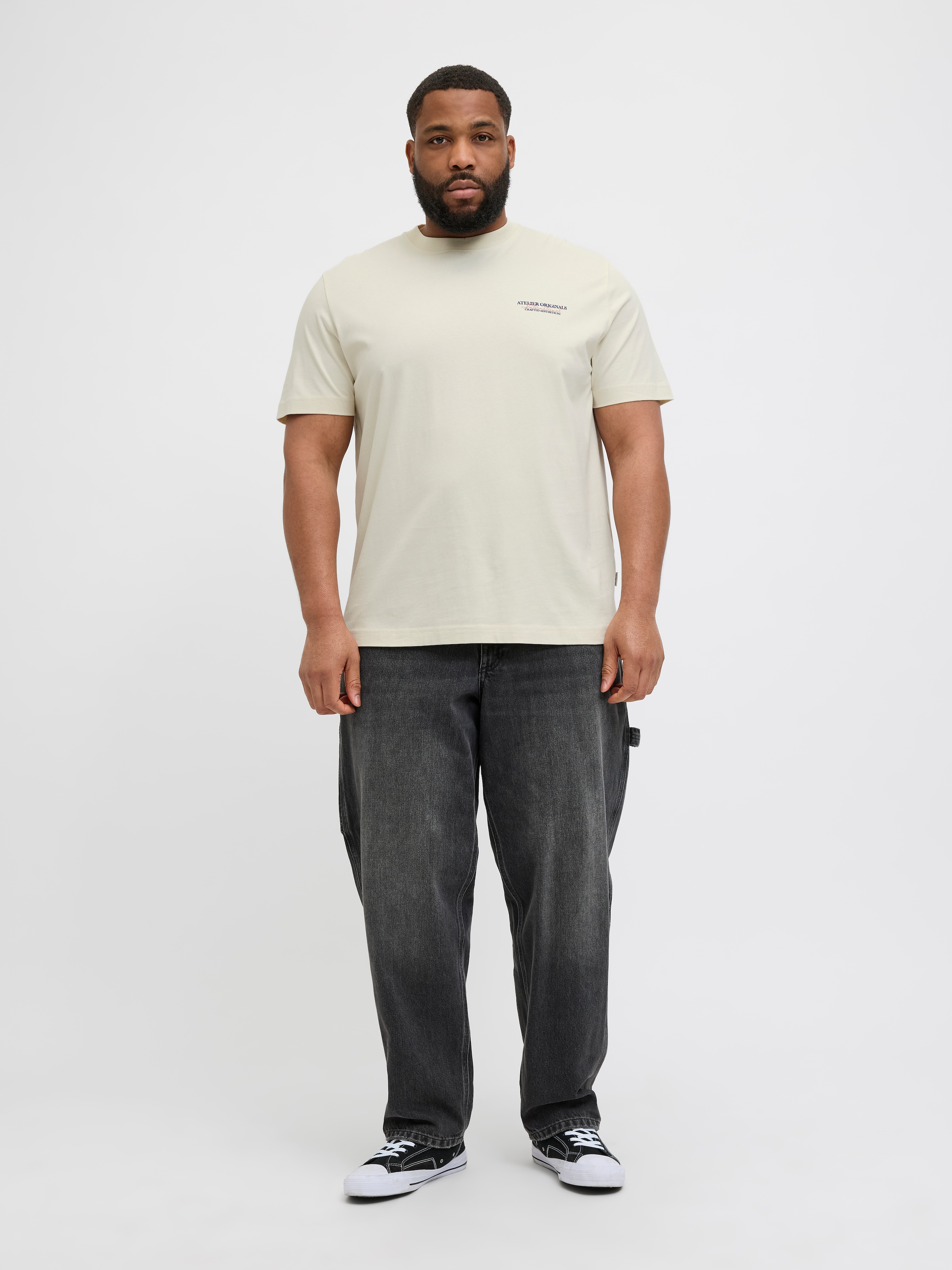 Jack & Jones PlusSize Kurzarmshirt »JORISLINGTON TYPE TEE SS CREW NECK PLS«