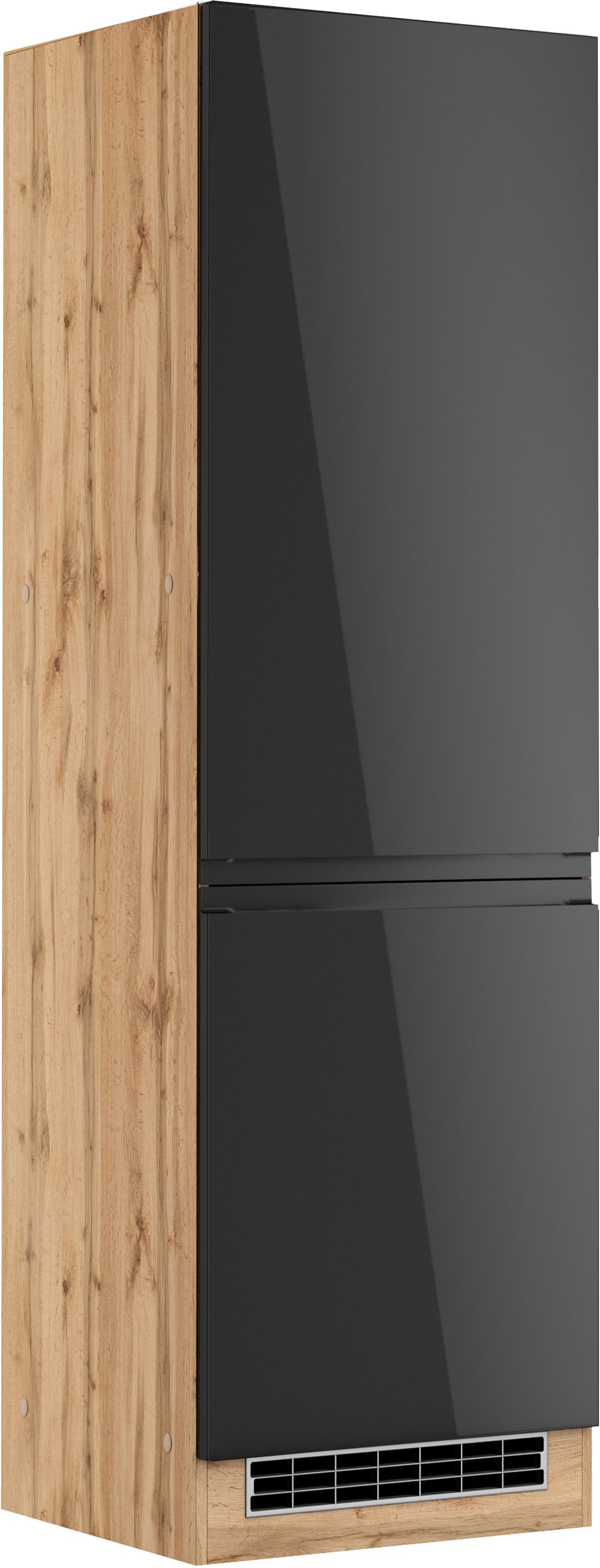 Image of KOCHSTATION Kühlumbauschrank "KS-Virginia,neu in verbesserter Ausführung" Stauraum, Softclose, Breite 60 cm, Höhe 200 cm, Nische für Kühlschrank B/H/T: 56/178/55 cm