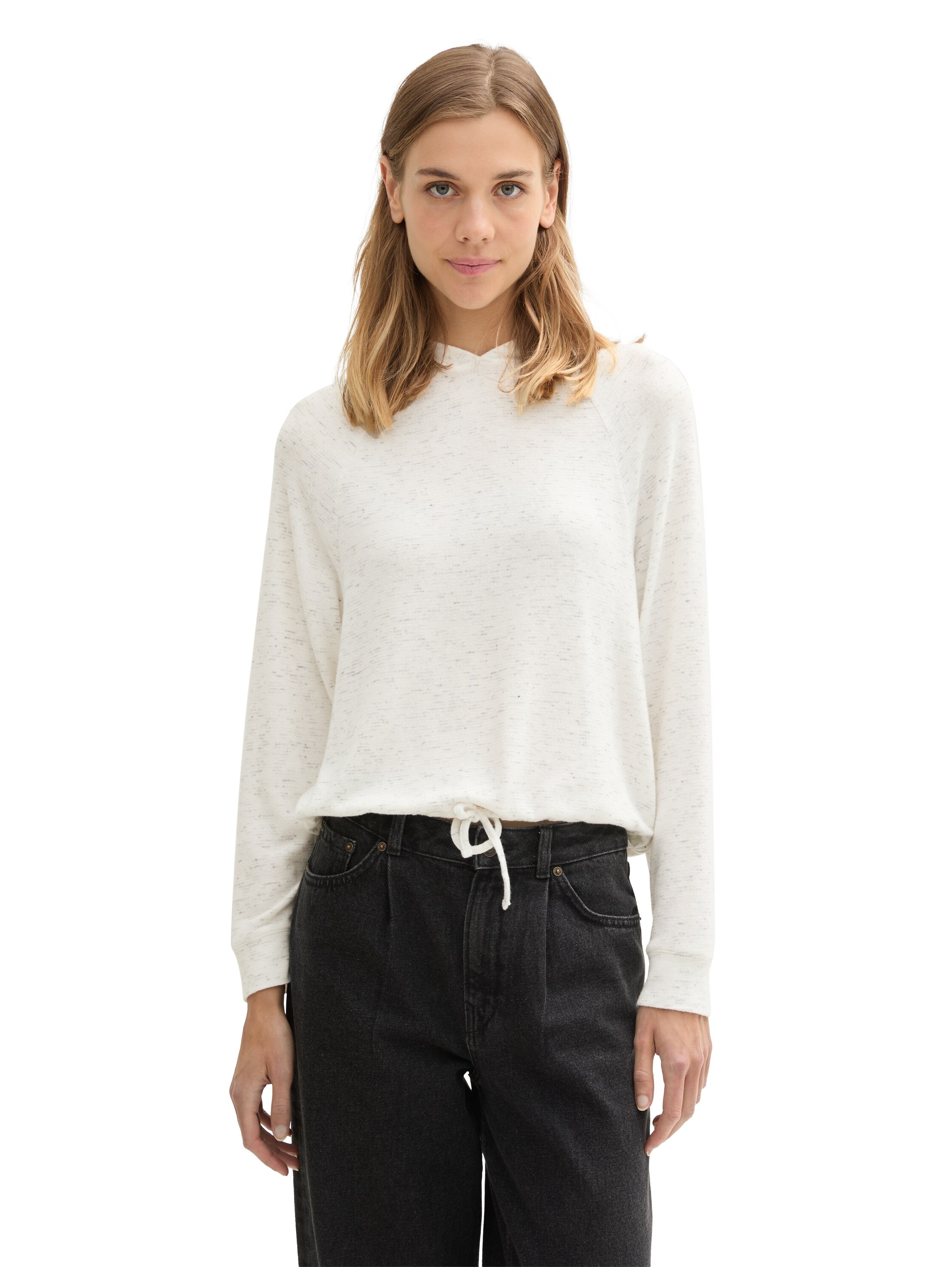 Image of TOM TAILOR Denim Kapuzensweatshirt, mit Kordelzug am Saum