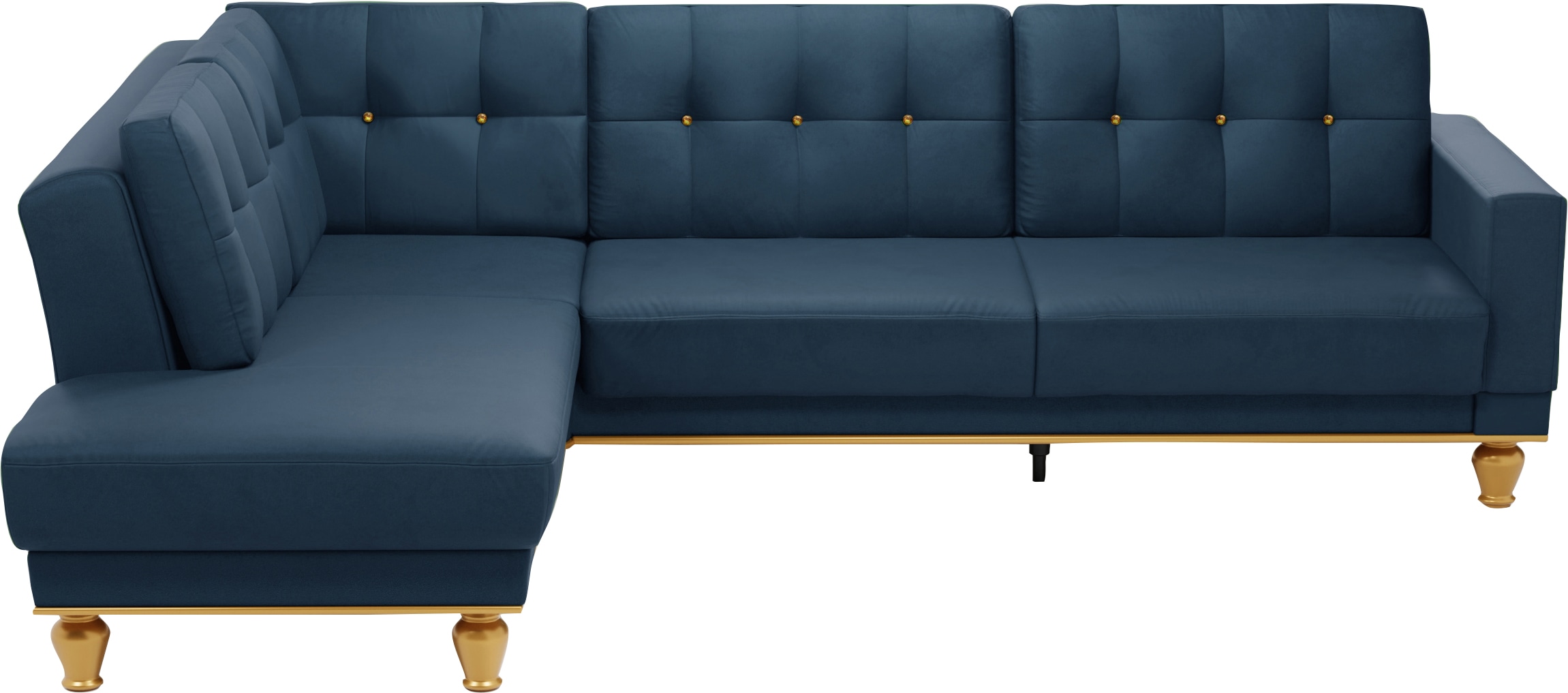 sit&more Ecksofa »Orient 5 L-Form«, mit Strass-Stein, wahlweise mit Bettfunktion und Bettkasten