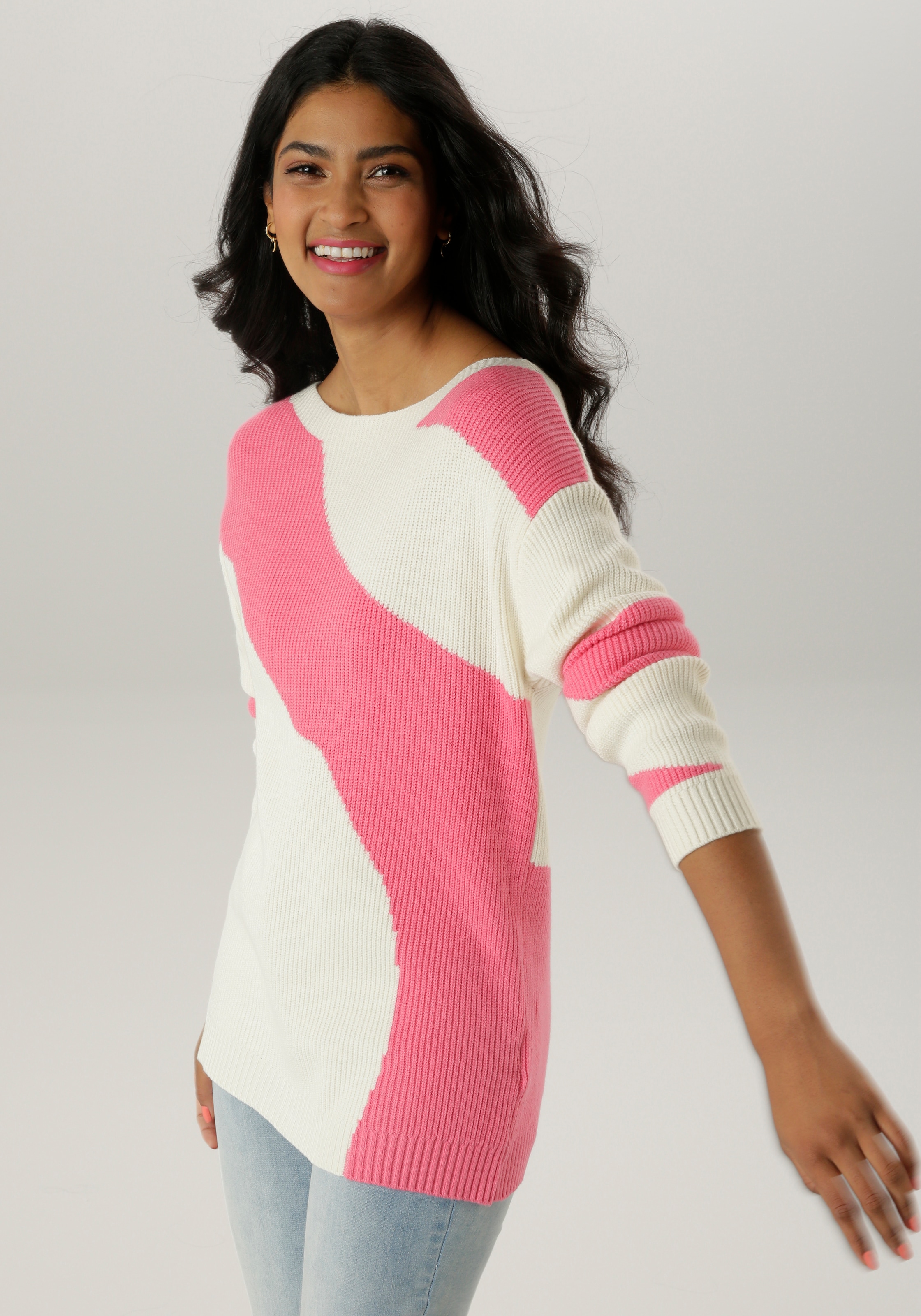 Aniston SELECTED Strickpullover, aus weichem Grobstrick - NEUE KOLLEKTION