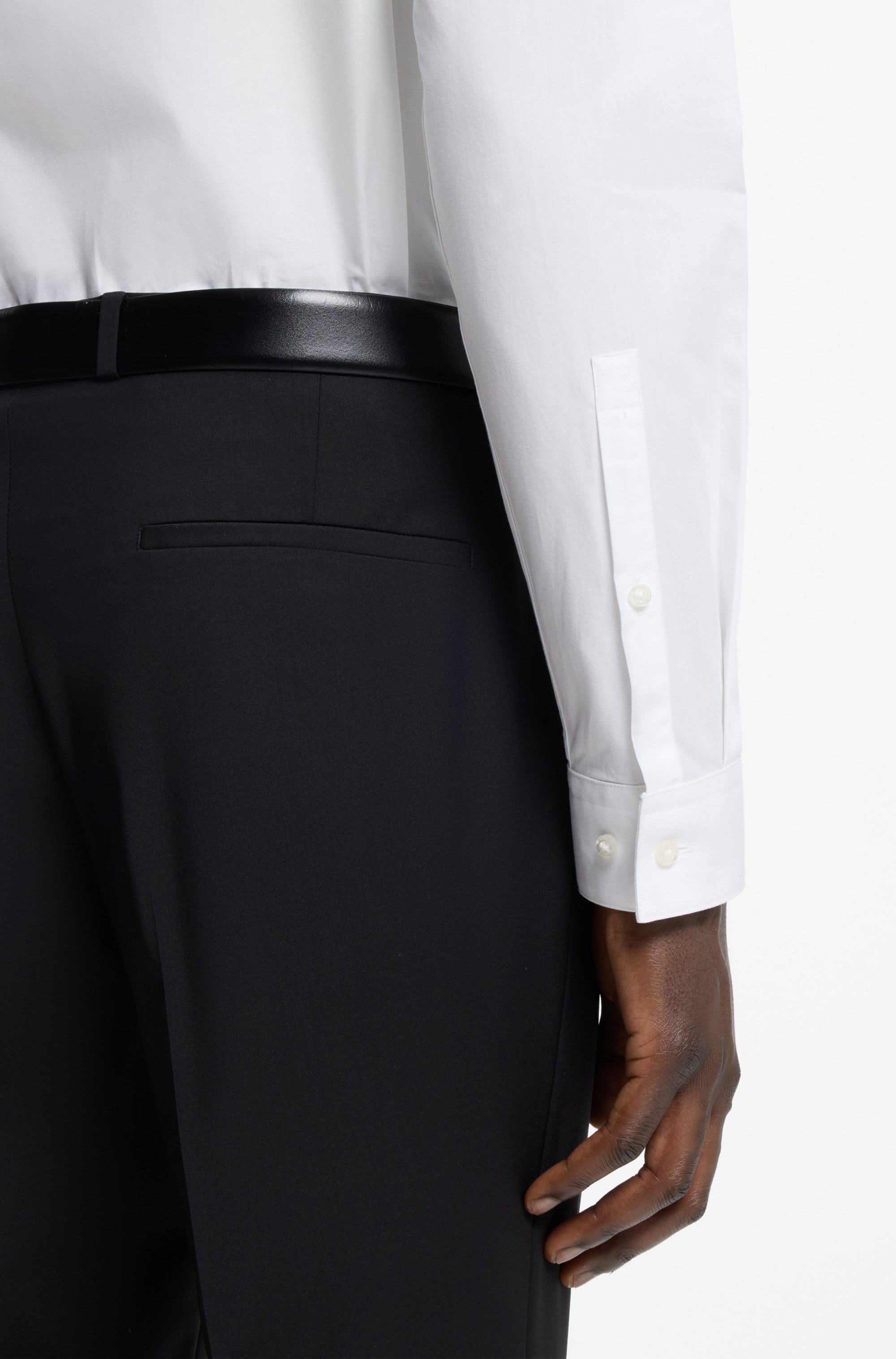 HUGO Chemise d'affaires »Erondo« Cutaway-Kragen, Extra slim fit, bügelleichte Qualität