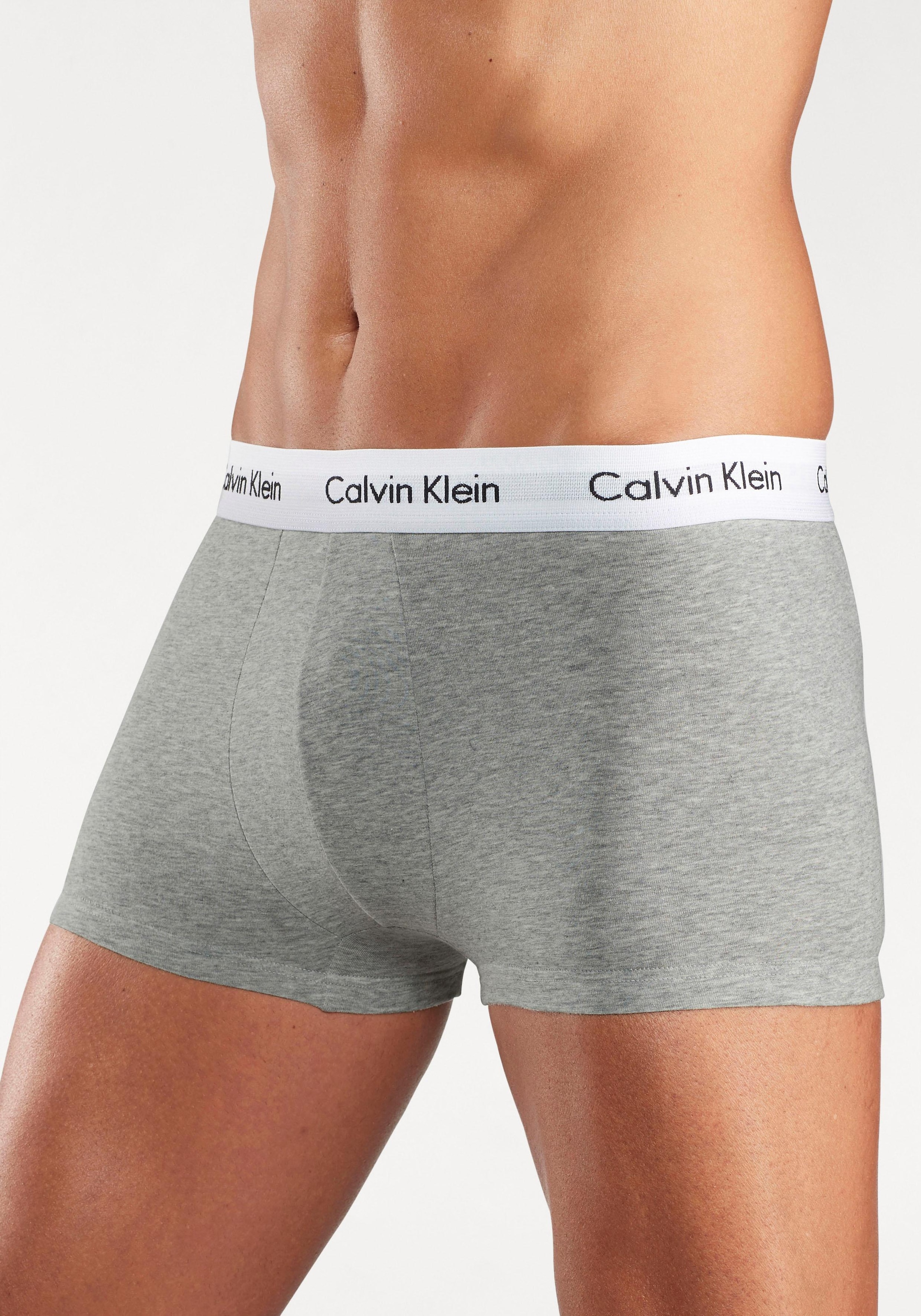 Calvin Klein Underwear Trunk »CK Low Rise Trunk 3 PACK« 3 Stk. tlg., mit weissem Webbund