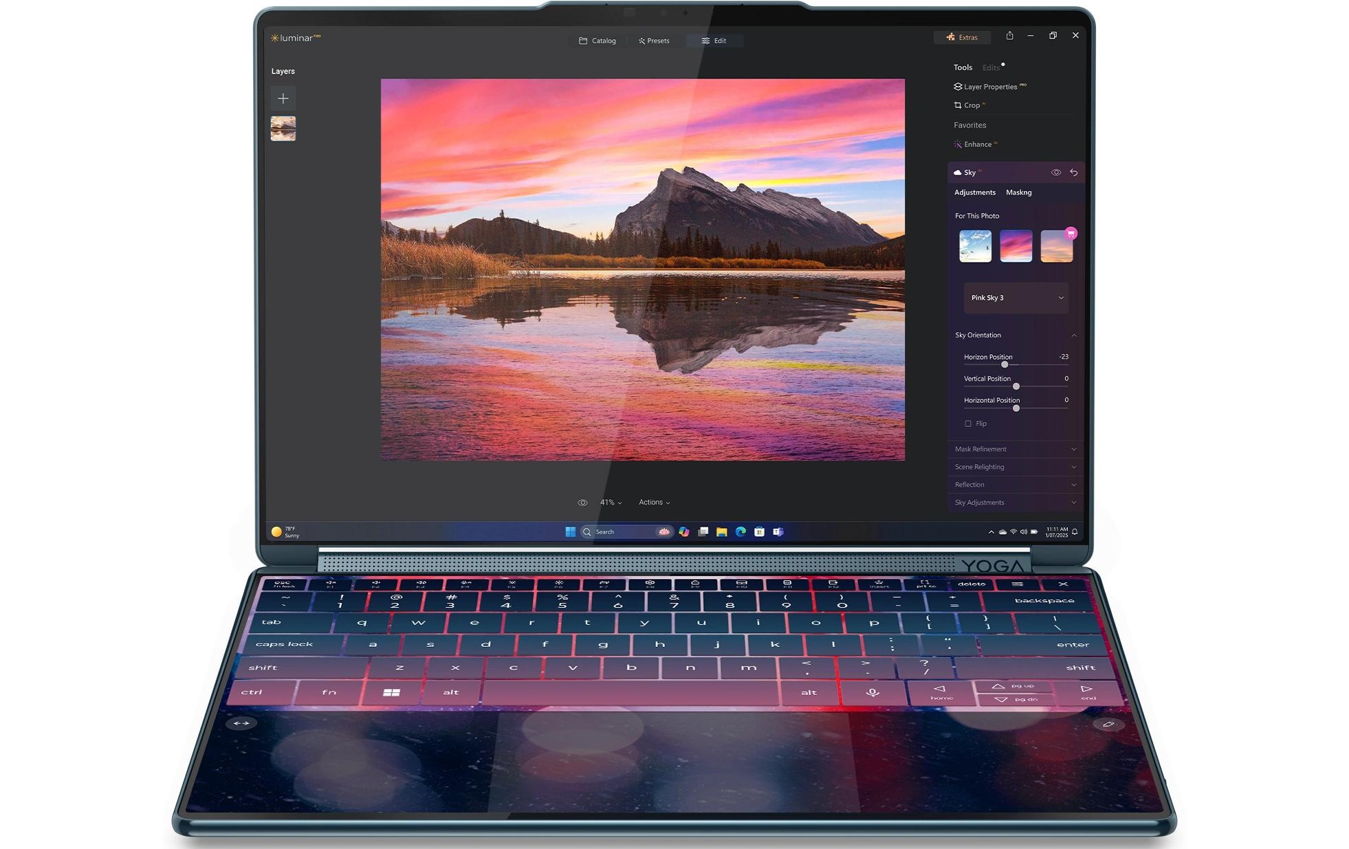 Image of Lenovo Notebook "Yoga Book 9 14IAH10 (Intel)" / 14 ″ Intel Core Ultra 7 1.000 GB SSD