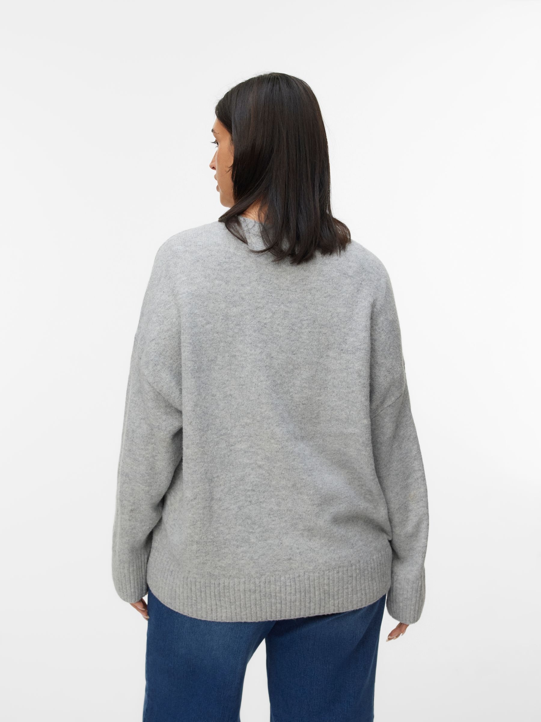 Vero Moda Curve Pull en tricot »VMCBOOM LS O-NECK PULLOVER GA NOOS CUR«