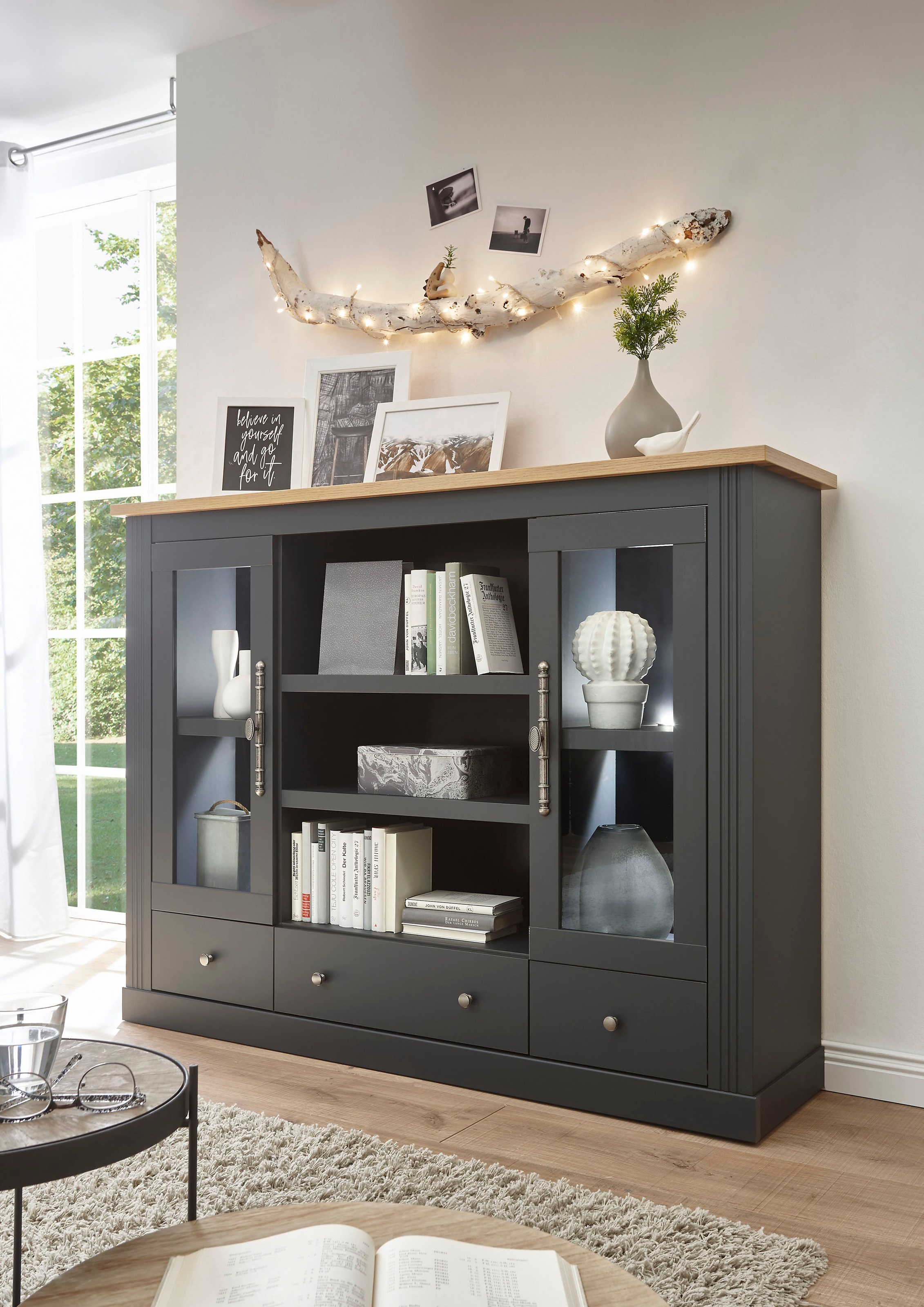 Image of Home affaire Highboard »Westminster«, im angesagten Landhaus-Look bei Ackermann Versand Schweiz