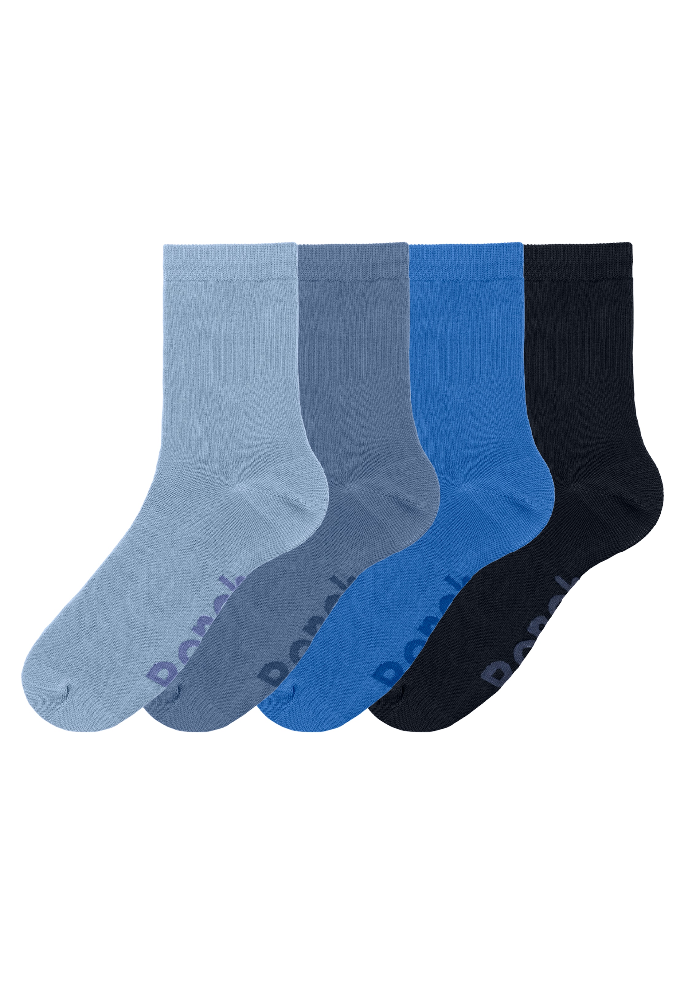 Bench. Socken, (Dose, 4 Paar), mit farbigen Innenbündchen, sortiert in edler Geschenkdose