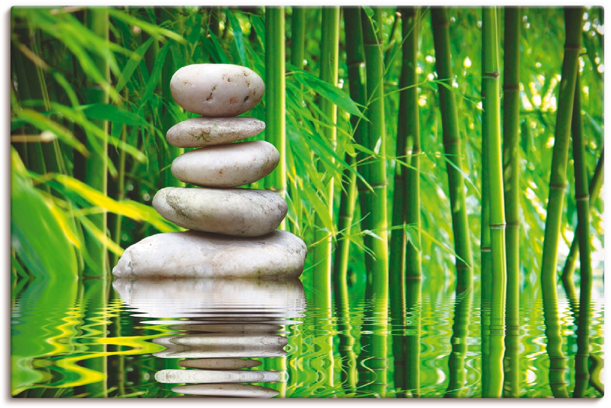 Image of Artland Leinwandbild "Balance" Zen 1 Stk. tlg. auf Holzrahmen gespannt