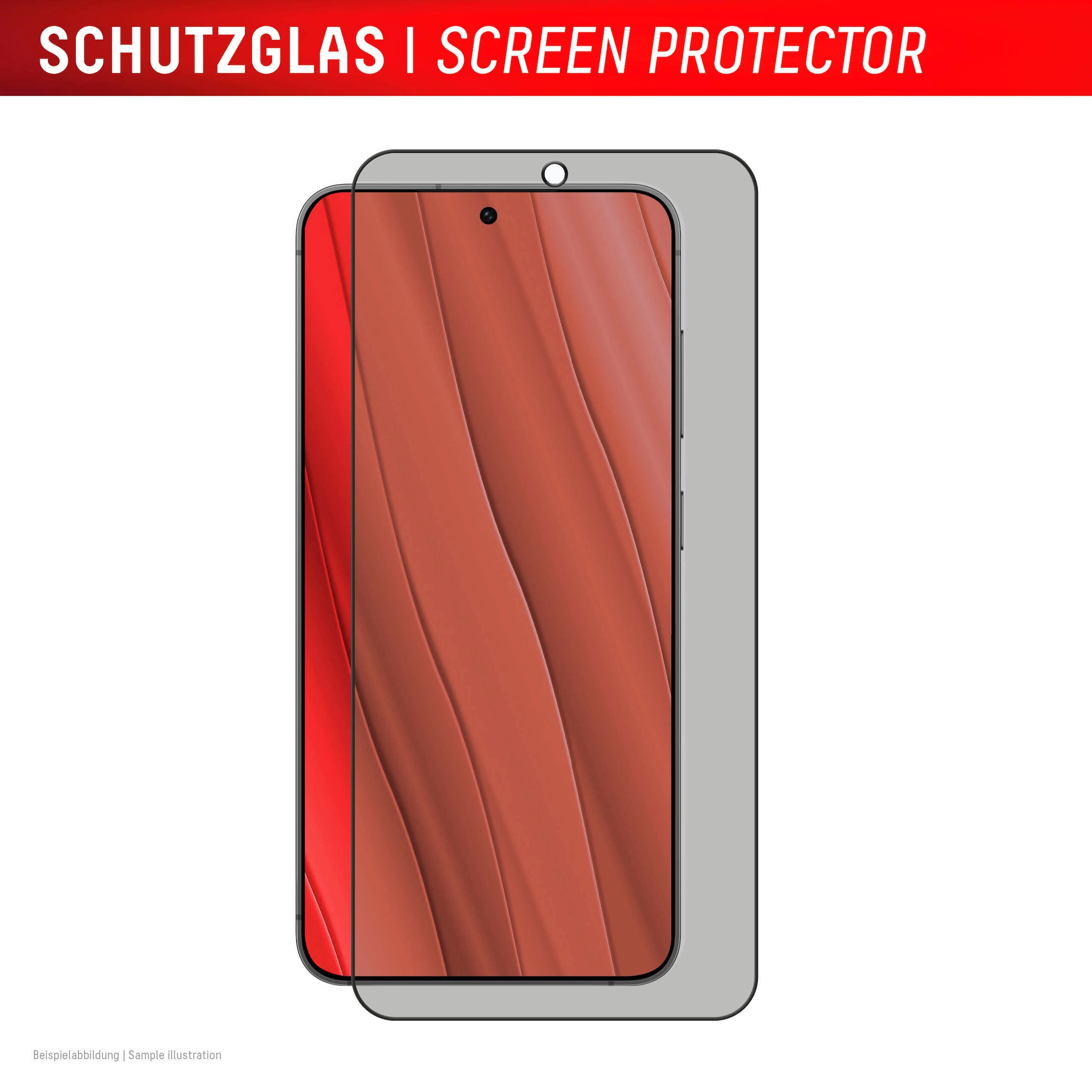 Displex Displayschutzglas »Privacy Glass« für Samsung Galaxy S24+;Samsung Galaxy S25+ Blickschutz Displayschutzfolie Displayschutz kratzer-resistent 10H