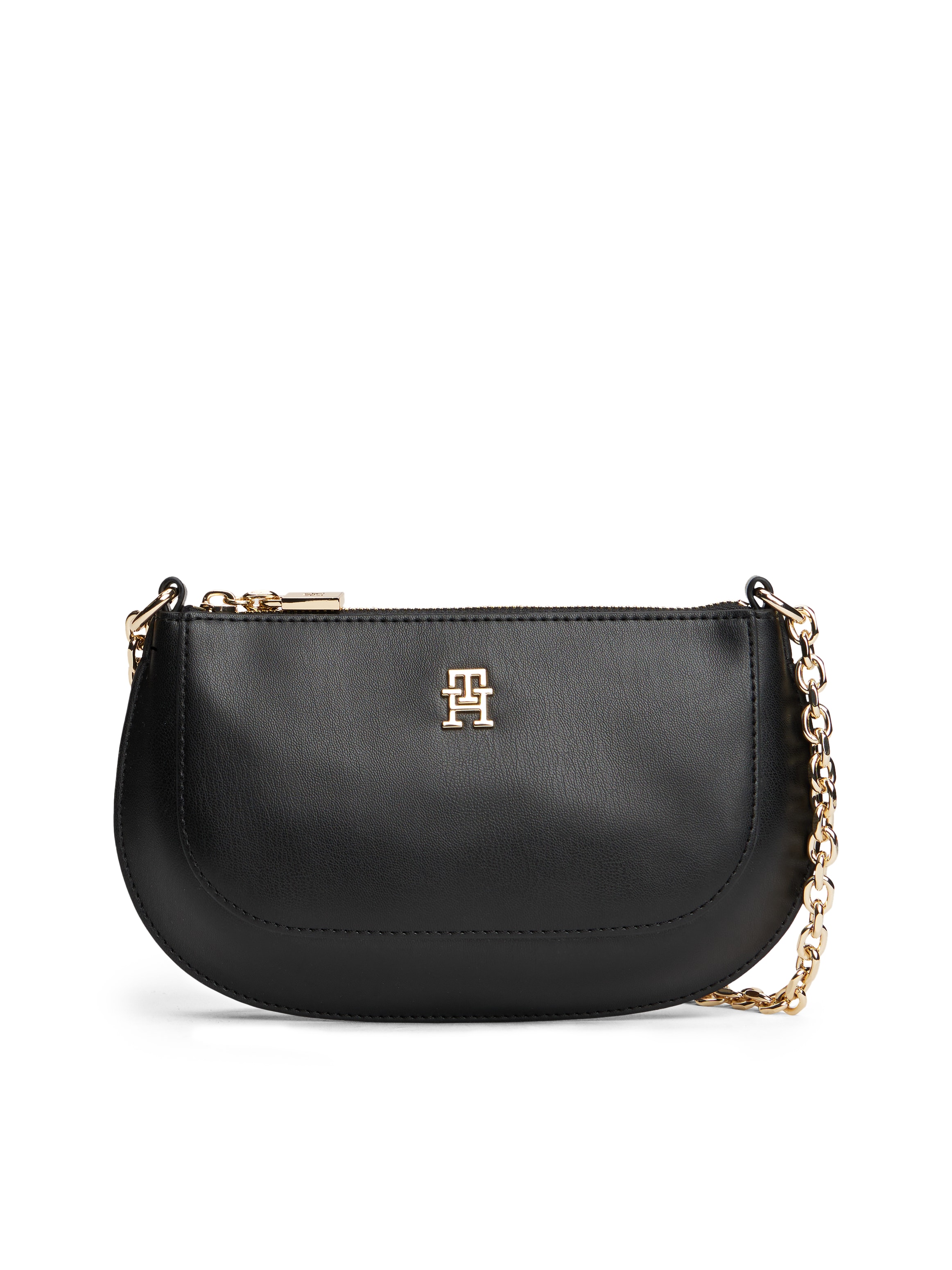 Image of Tommy Hilfiger Umhängetasche "TH GLAM MINI CHAIN CROSSOVER", Damen Schultertasche, Abendtasche, Zierkette als Umhängeriemen