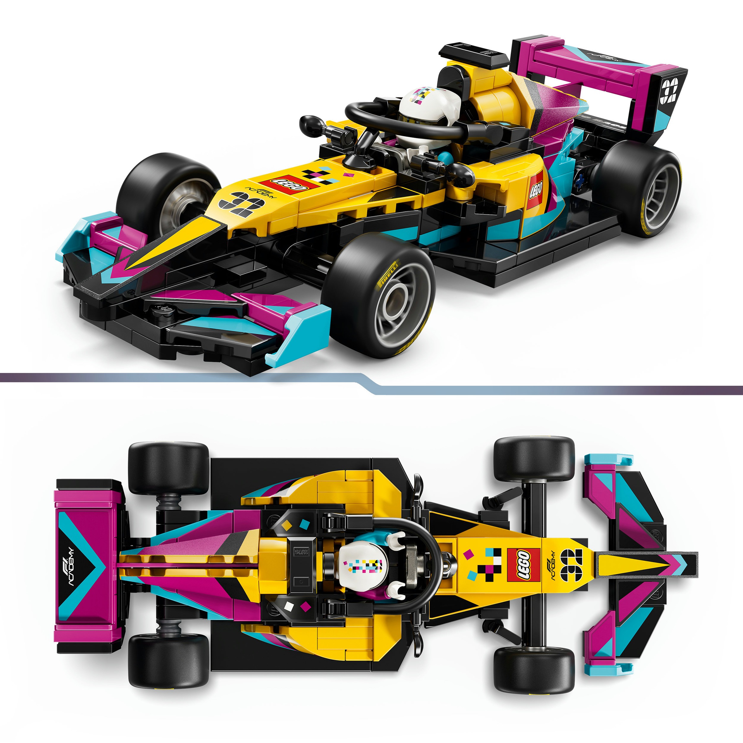 LEGO® Pions de construction »F1 ACADEMY LEGO Rennwagen (77258), LEGO Speed Champions«