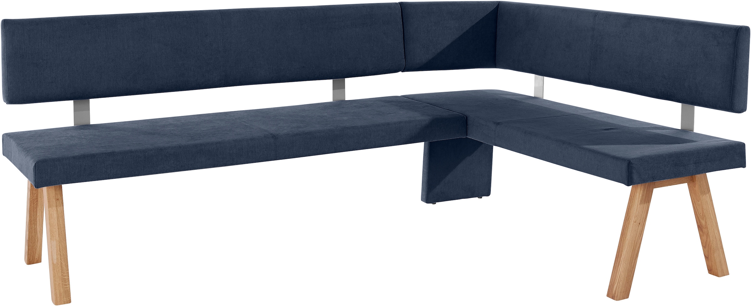 Home affaire Eckbank »Rio« Massivholz in Eiche geölt, Esszimmerbank bequem gepolstert