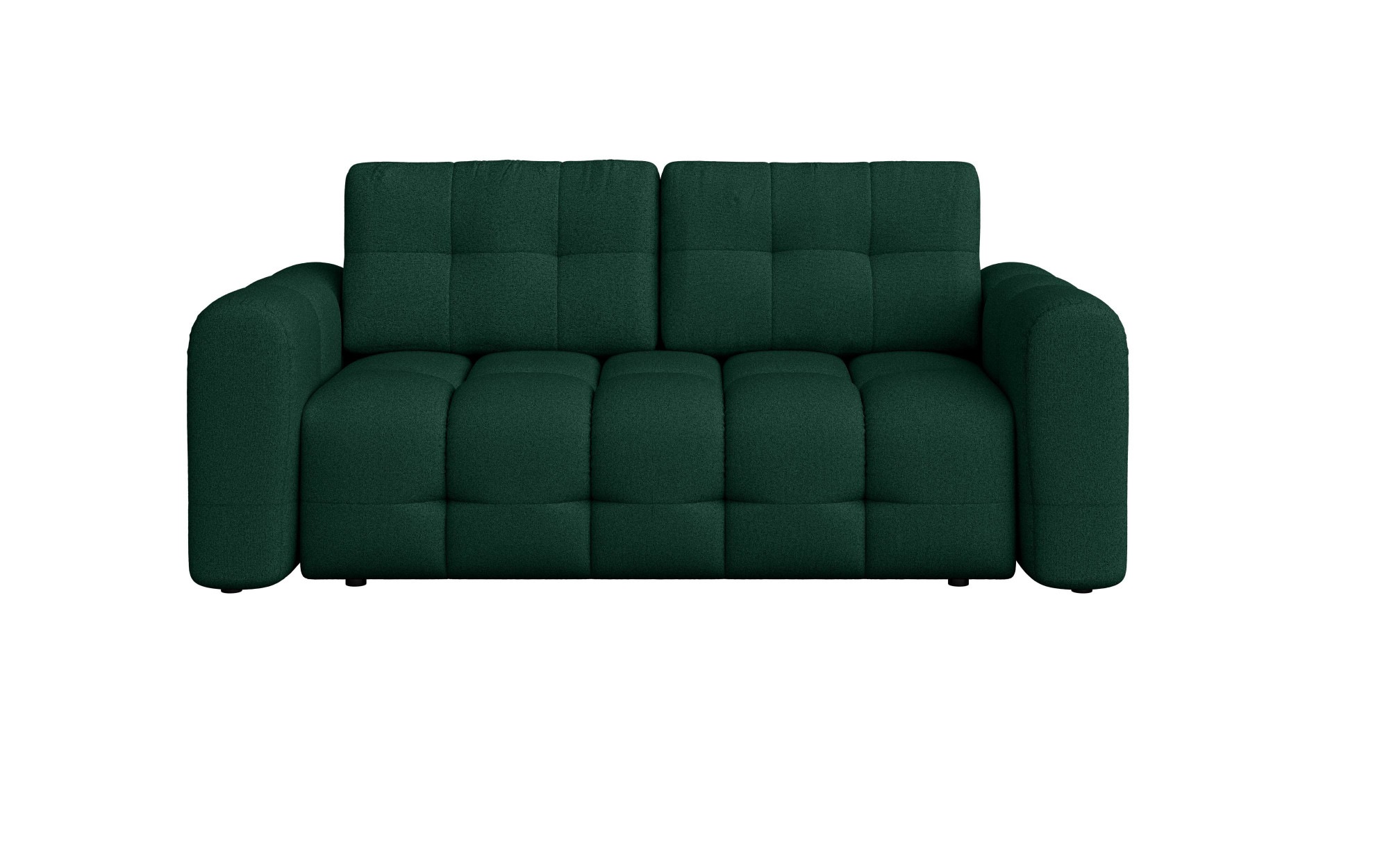 INOSIGN 2-Sitzer »Manilla, trendige Steppung, 2 Rückenkissen, B/T/H 195/107/91 cm«, mit Wellenunterfederung, in verschiedenen Materialien und Farben