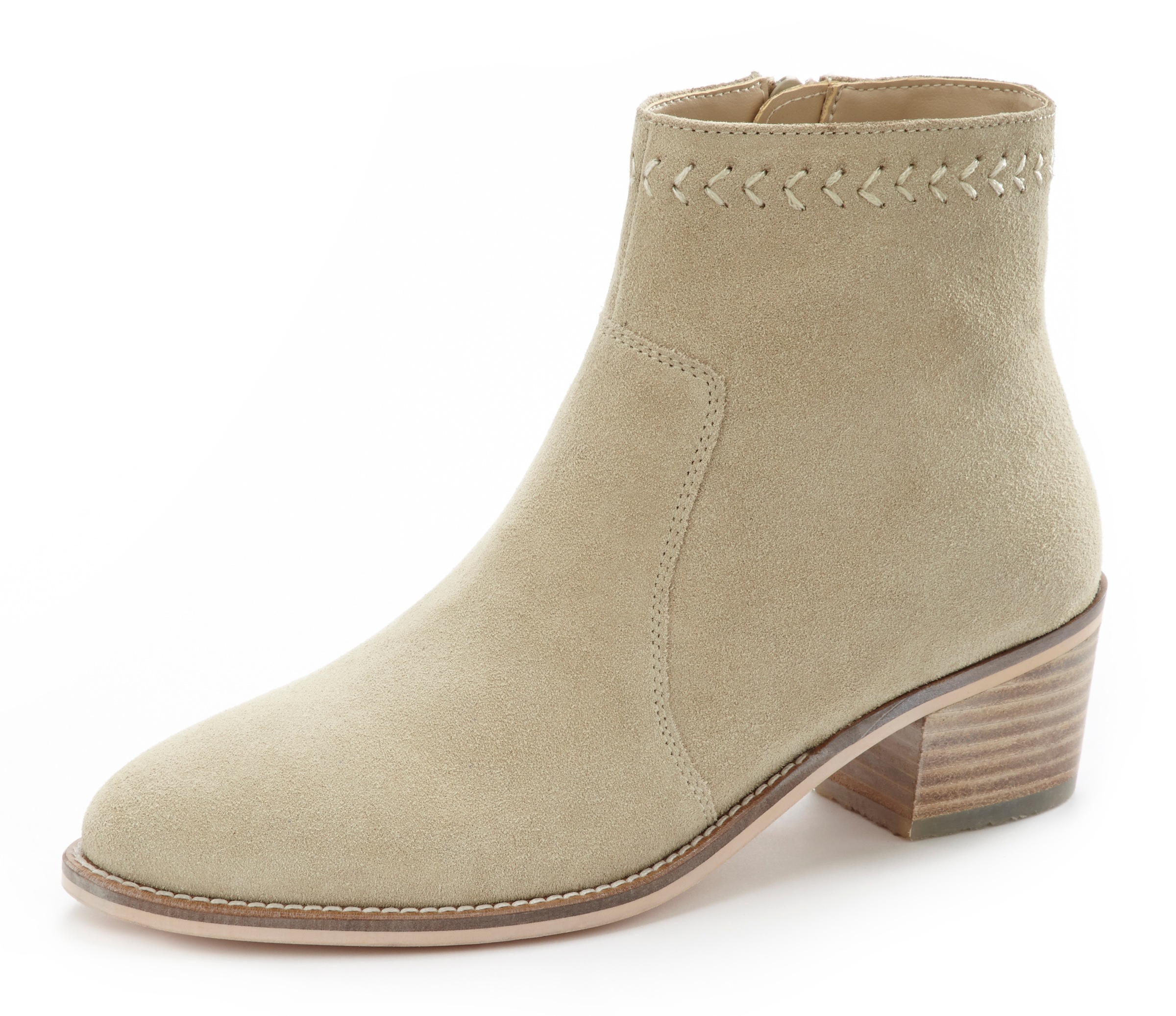 Image of LASCANA Stiefelette, aus Veloursleder bei Ackermann Versand Schweiz