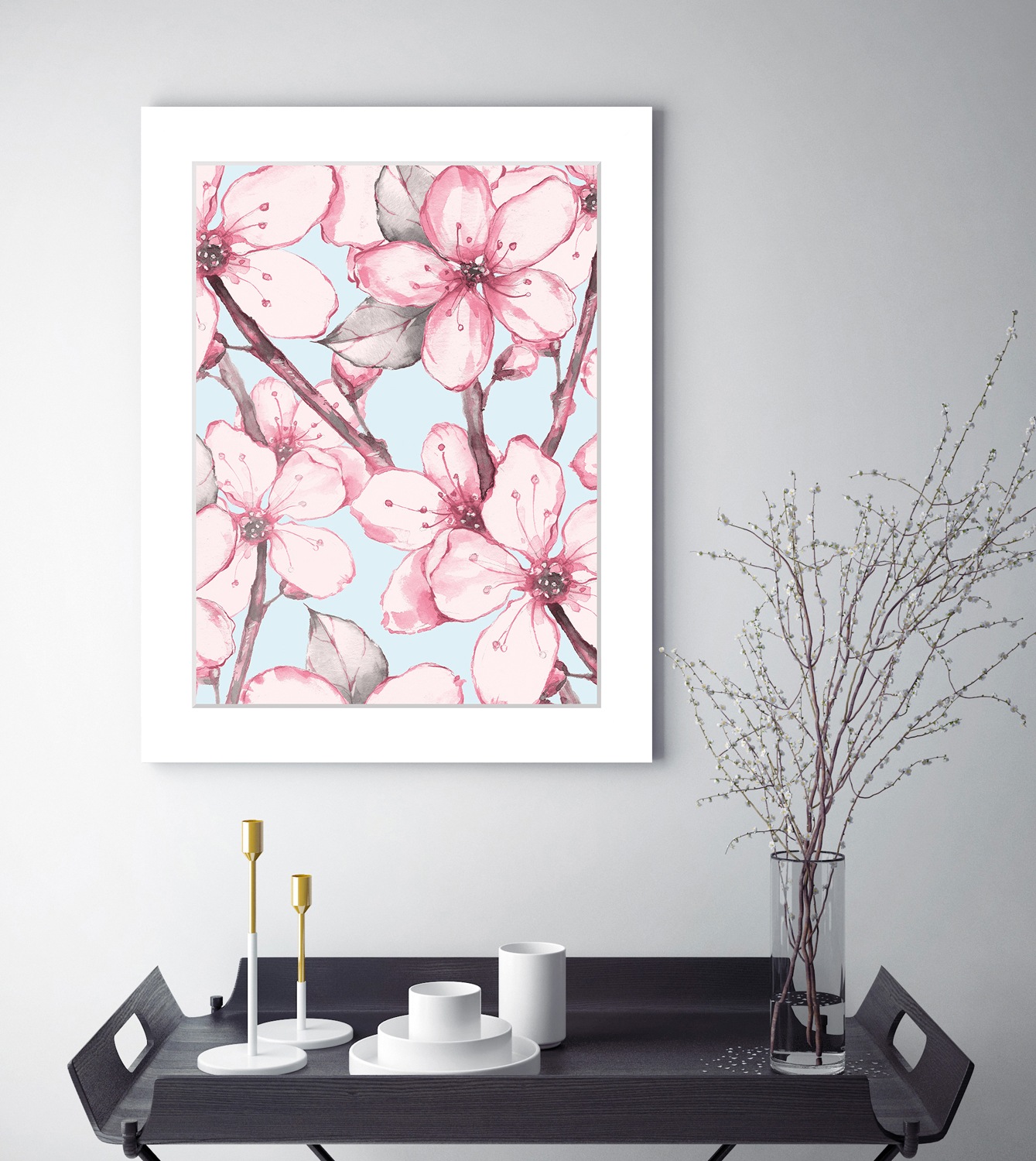 Image of queence Bild "Melanie" Blumen Kunst Pflanzen Pflanzenbilder Blumen, gerahmt
