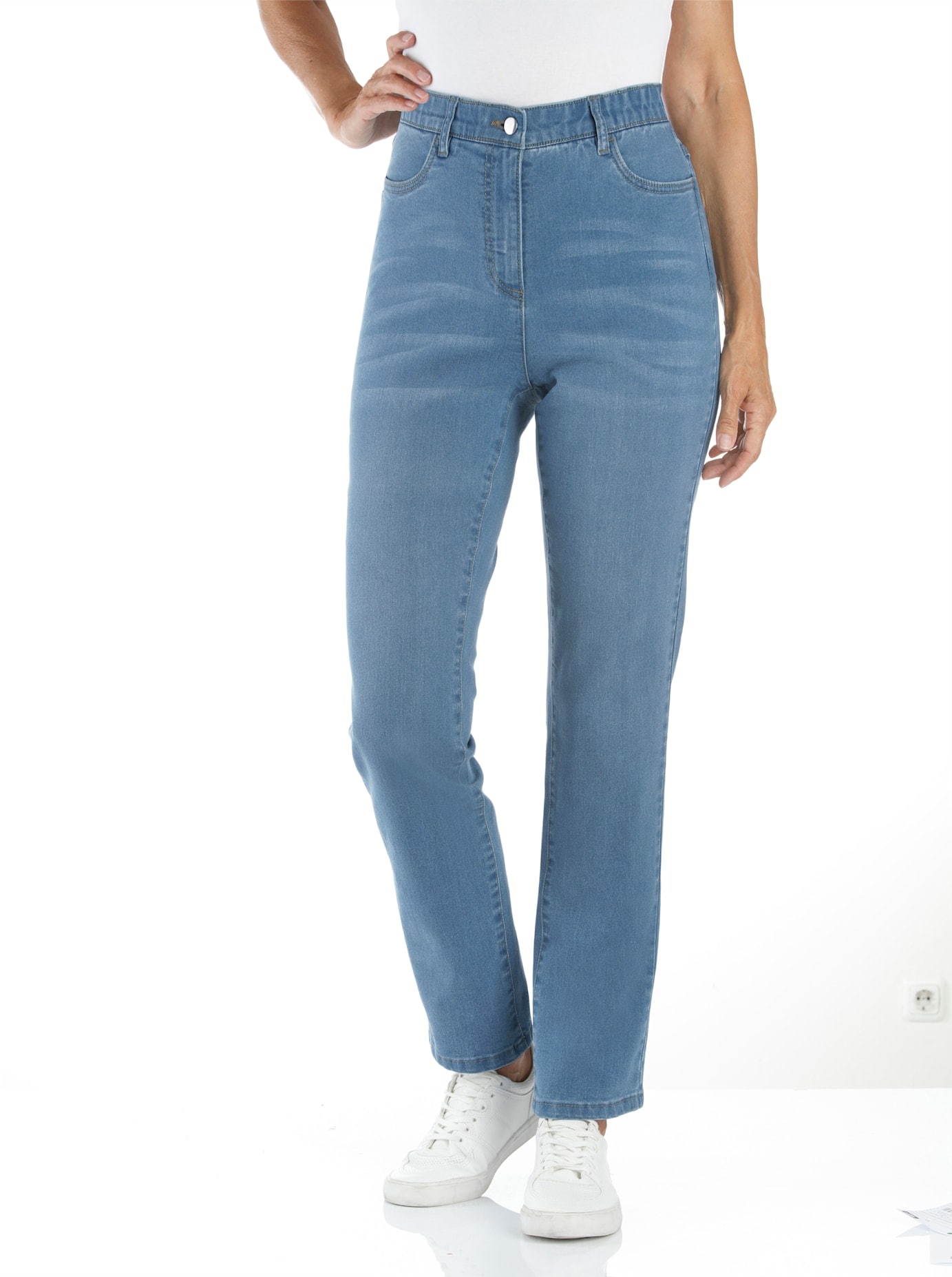 Classic Basics High-waist-Jeans, (1 tlg.)