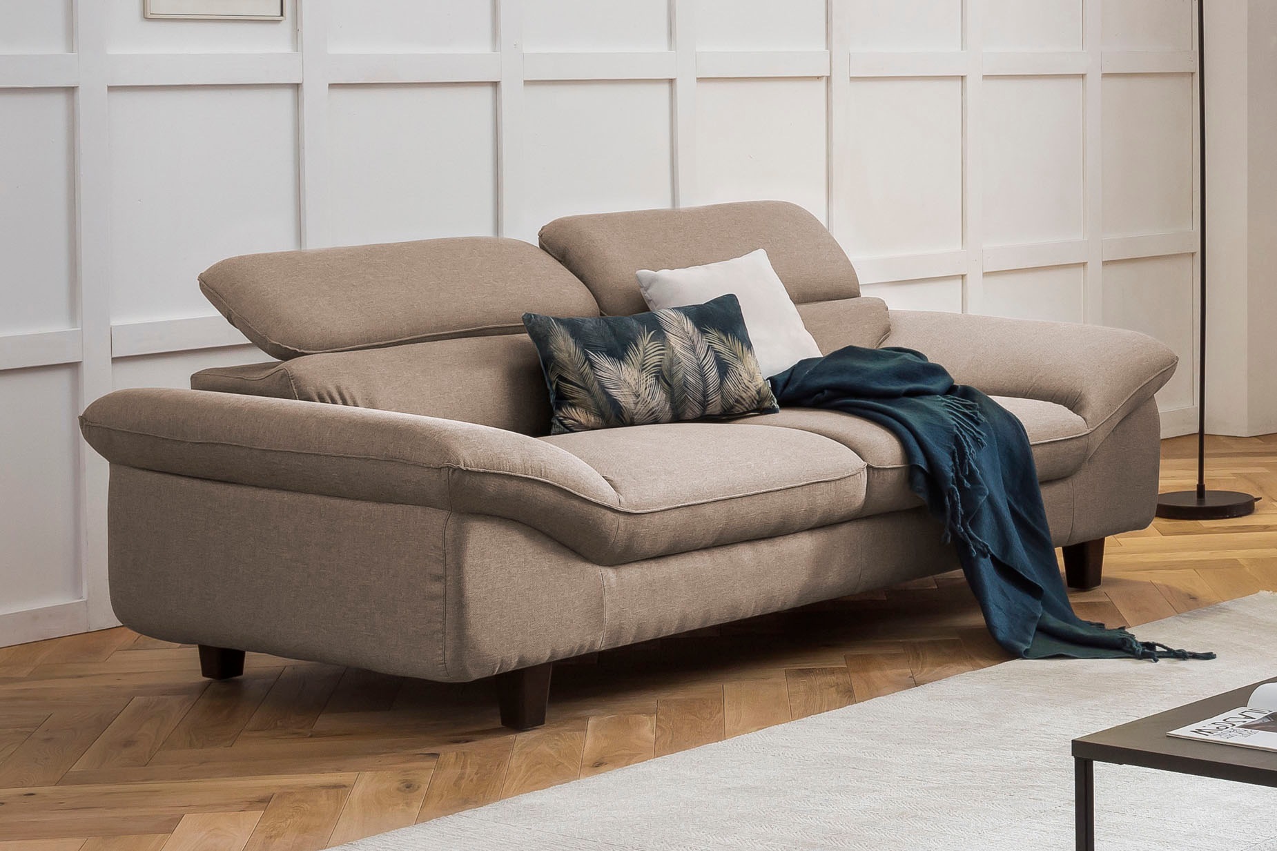 Home affaire 2-Sitzer »Pilot«, Big-Sofa mit Kopfteilverstellung
