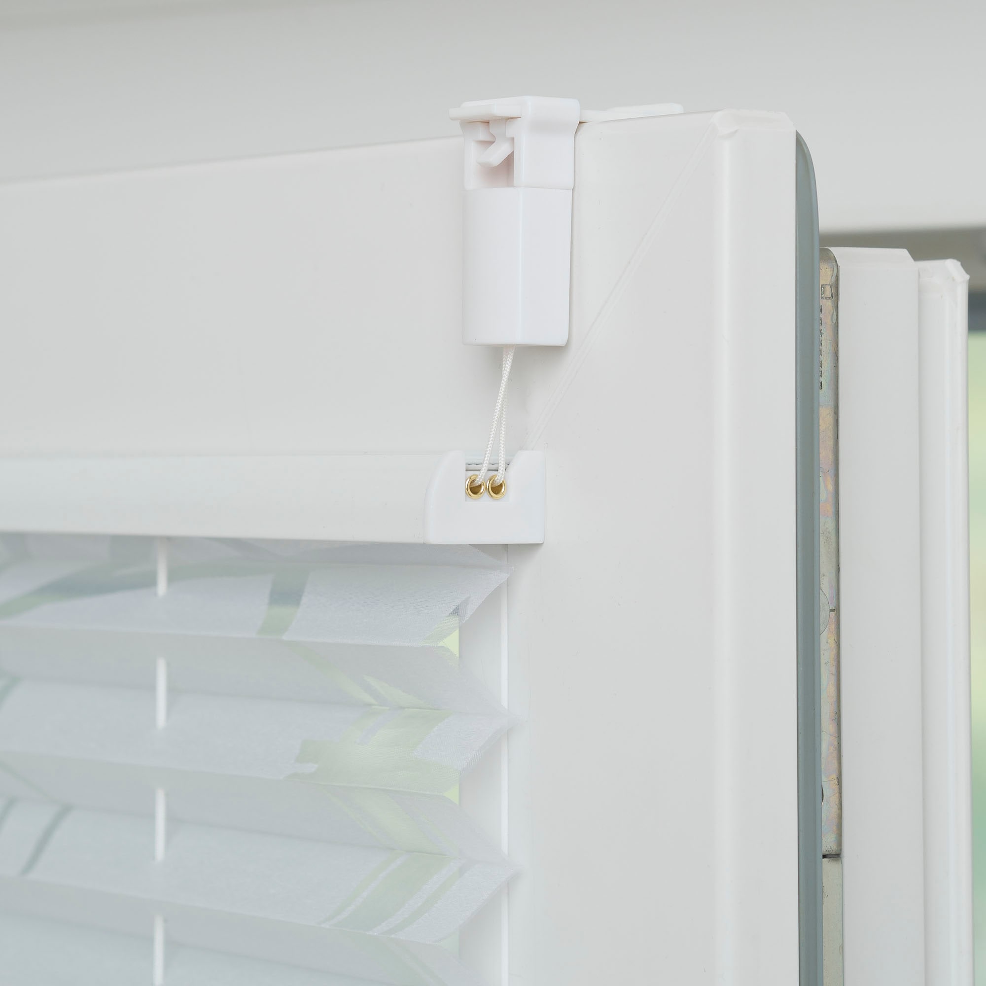 Liedeco Plissé »Klemmfix-Plissee Ausbrenner "Symphonie" verspannt, weiss« semi-transparent Aucun perçage requis sous tension devoré, semi-transparent, montage par pince