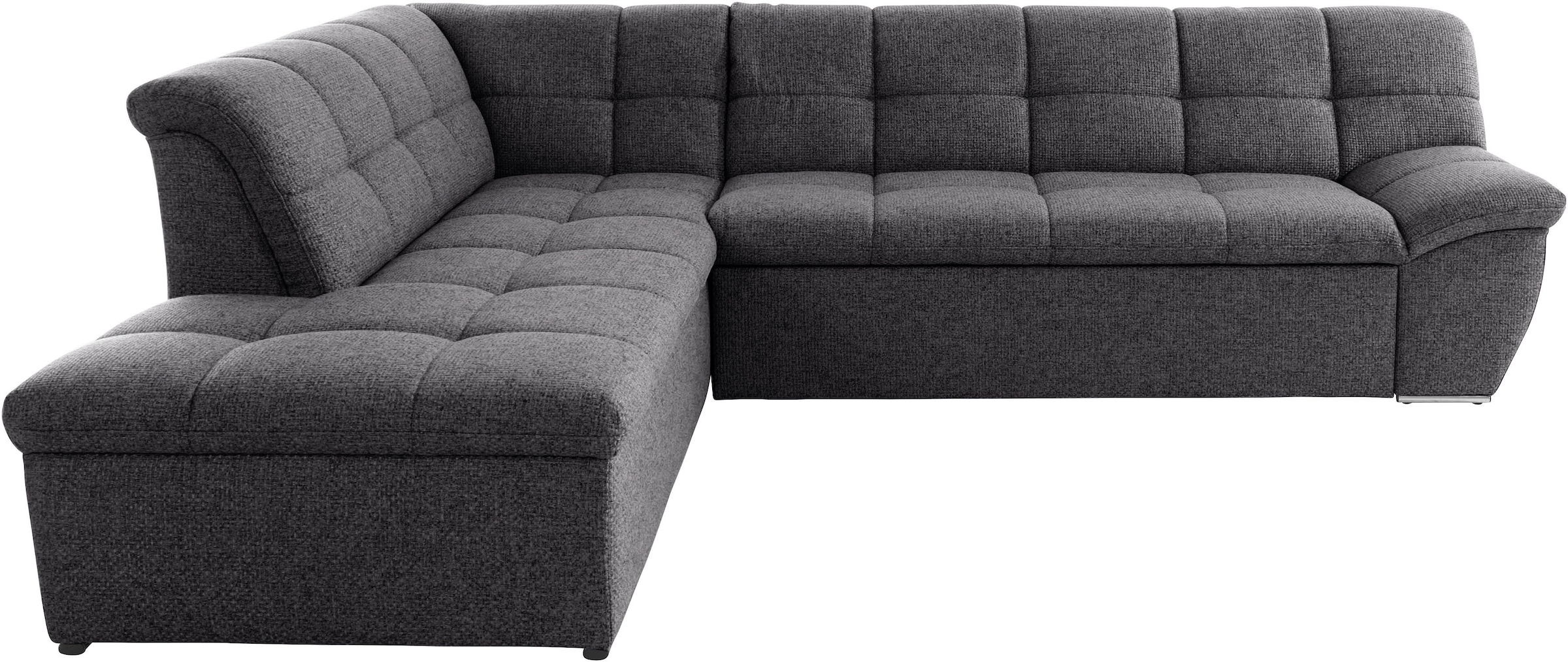 DOMO collection Ecksofa »Lagoa L-Form«, wahlweise mit Bettfunktion, frei im Raum stellbar, grosse Farbvielfalt
