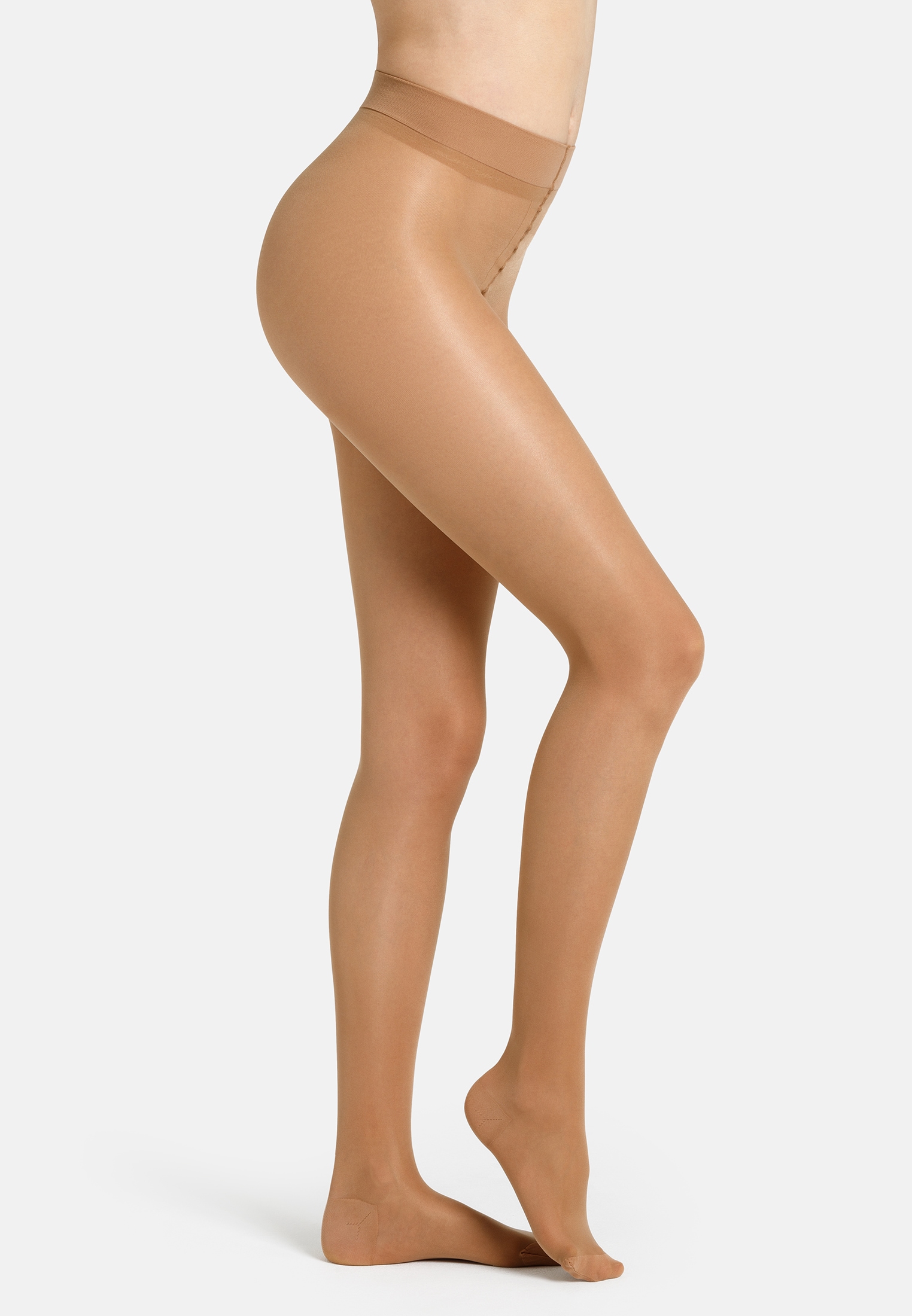 Camano Collants fins 40 2 Stück,  Vorgeformter Fuss mit verstärkter Ferse und Fussspitze